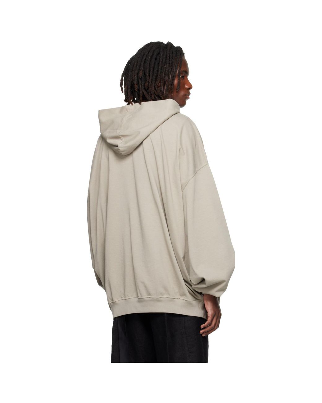 Rick Owens Gray Tower Hun Hoodie for men