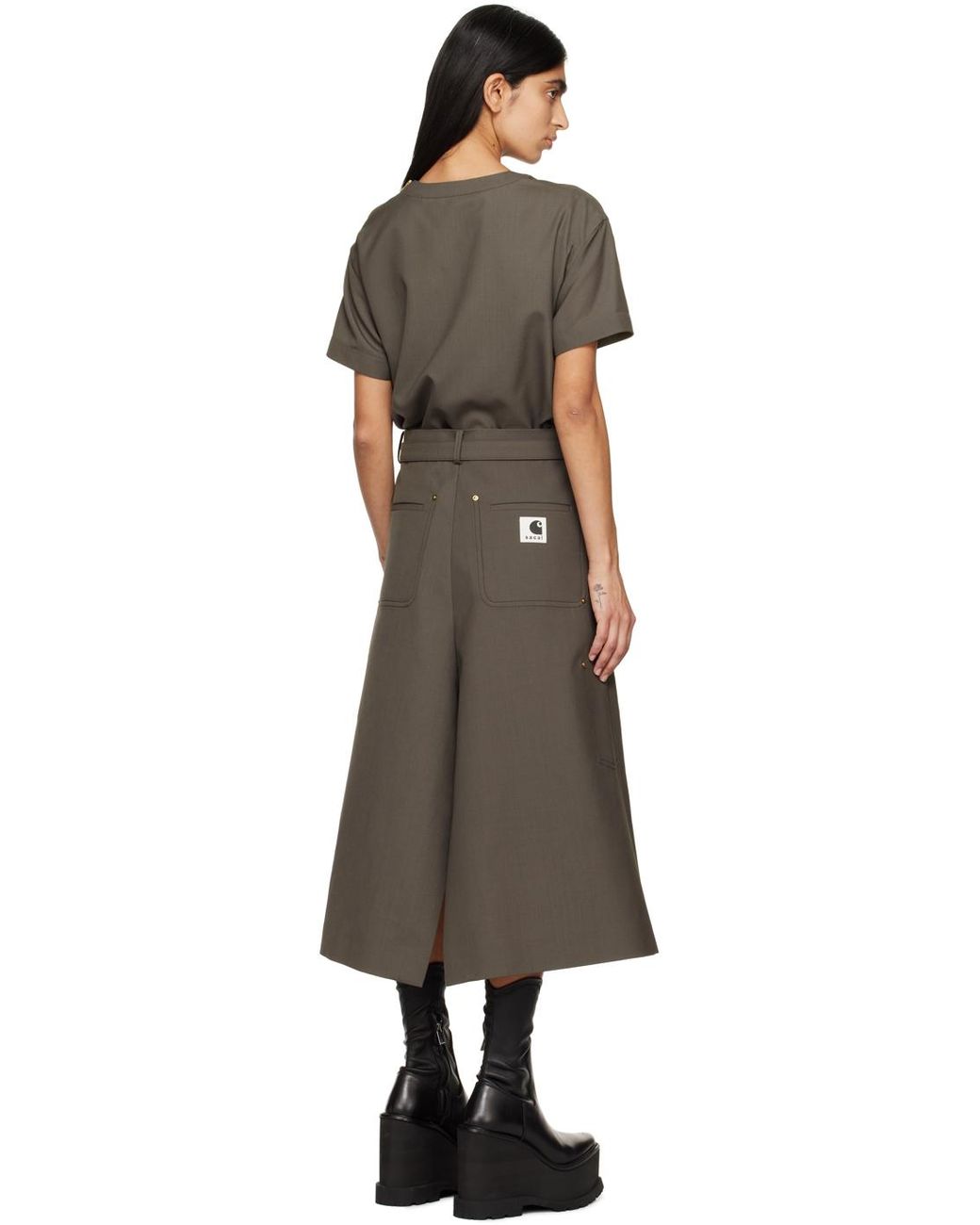 Sacai Carhartt Wipエディション トープ ミディアムワンピース