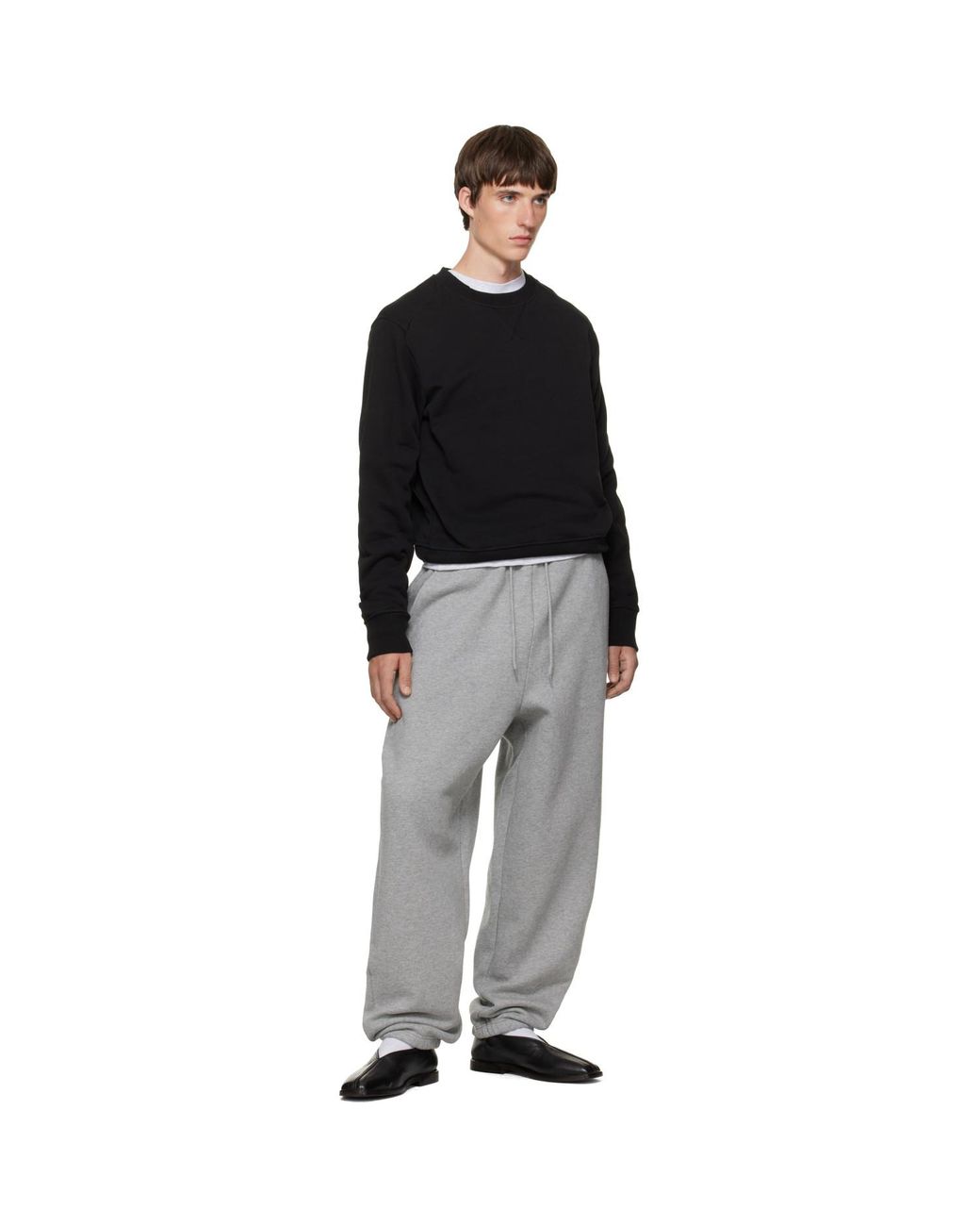 Entire studios Black Pod Crew Sweatshirt for men