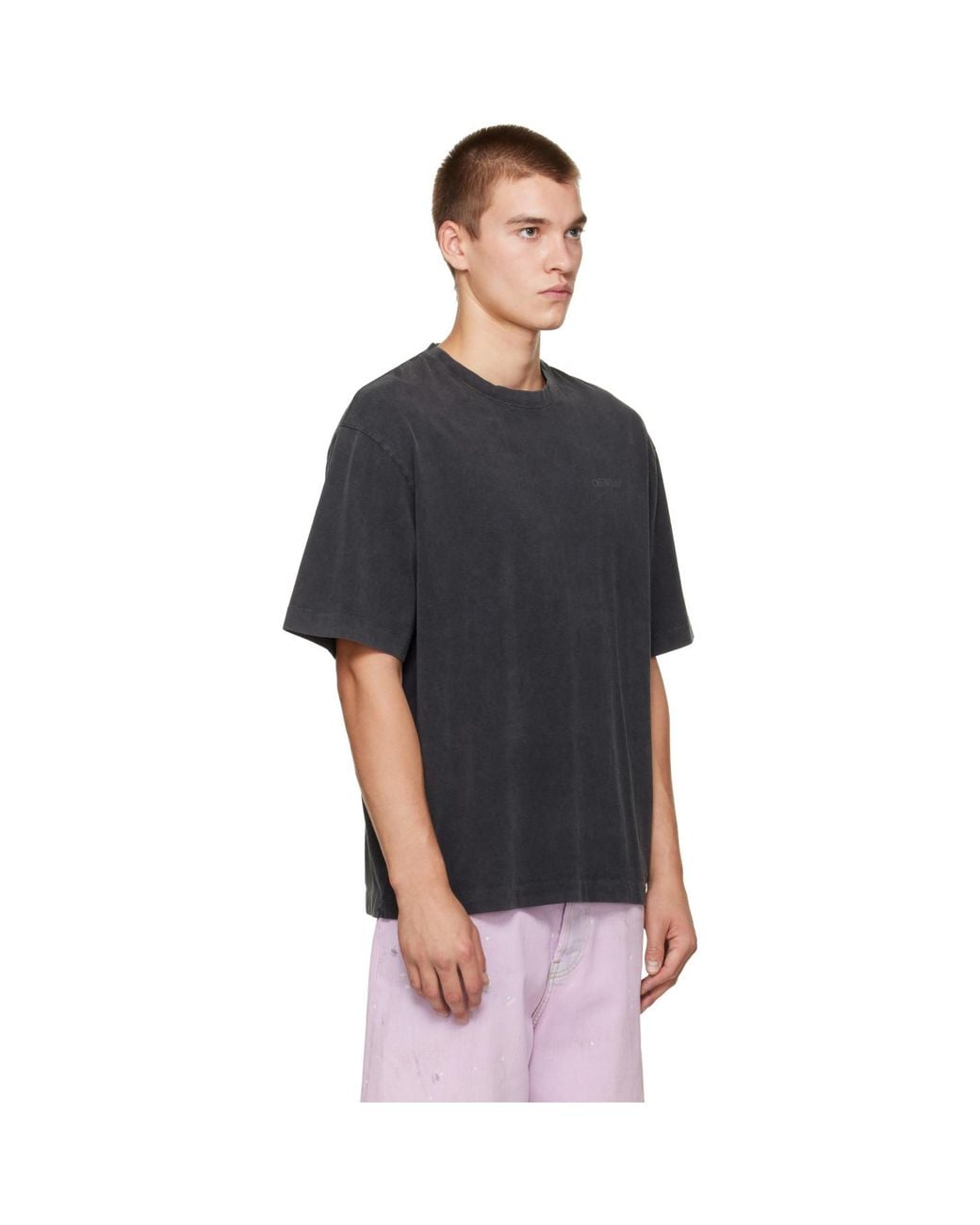 Off-White c/o Virgil Abloh Black Rugs Arrow Skate S/S T-Shirt for men