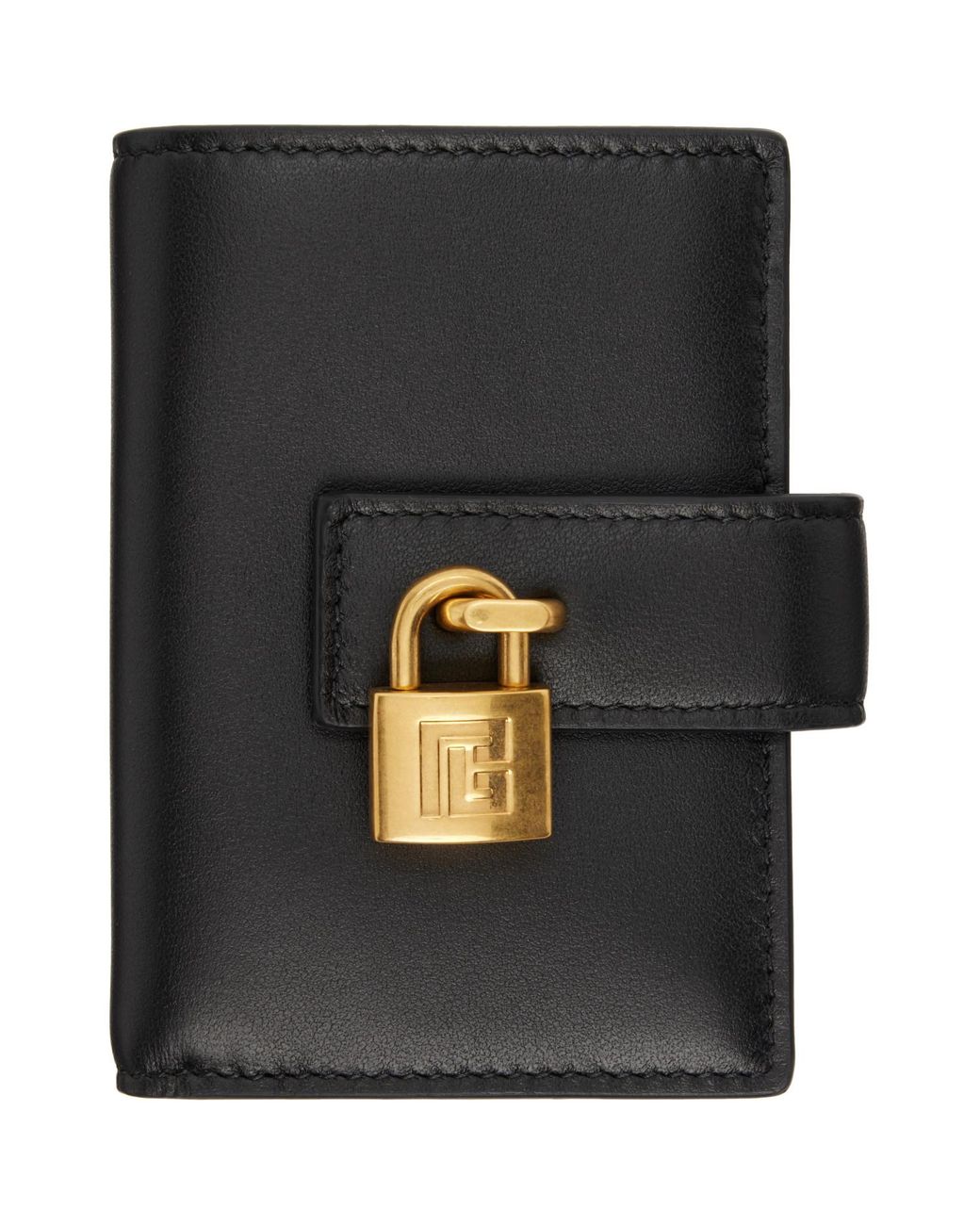 Balmain Black Pulse Leather Wallet for men