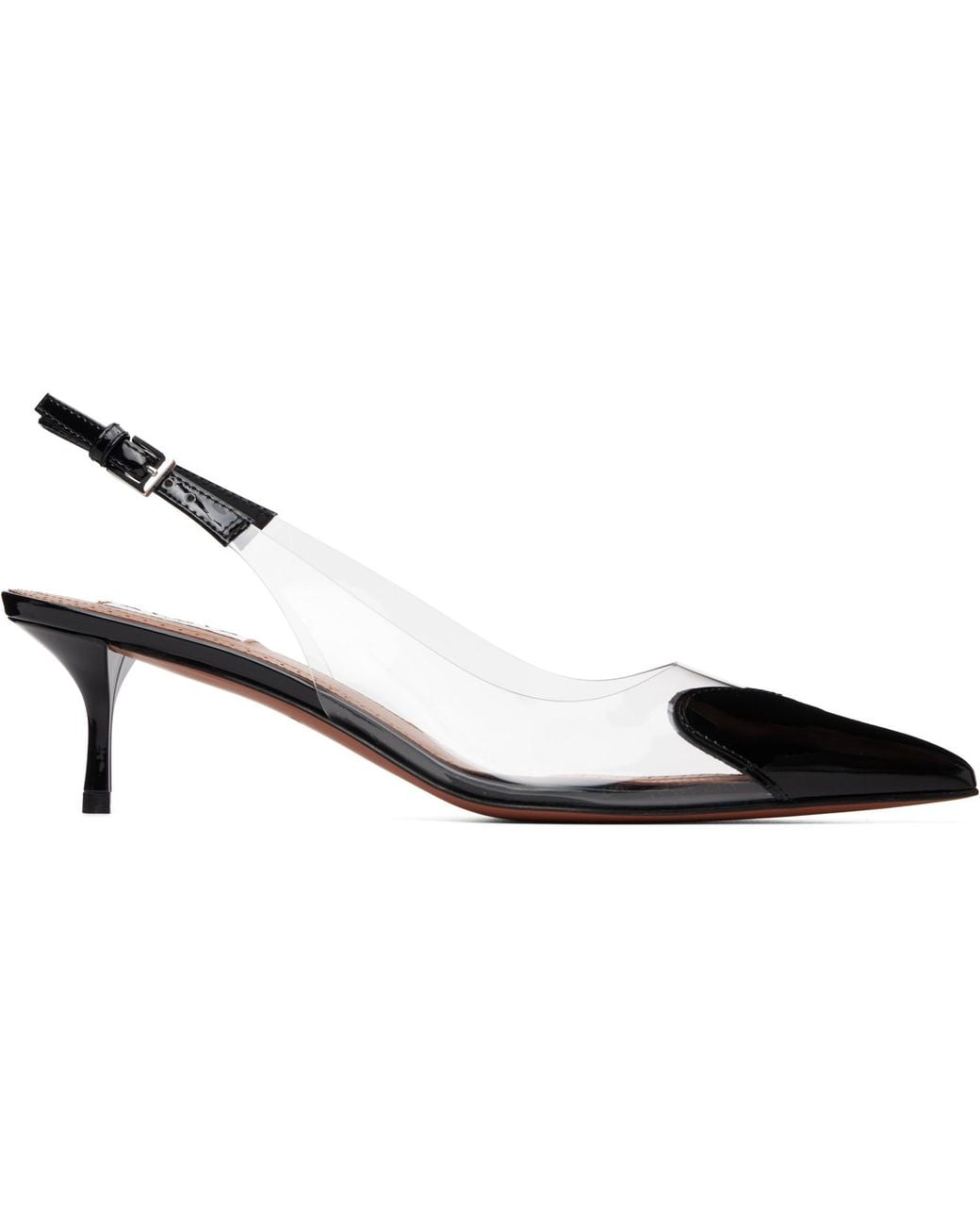 Alaïa Black 'Le Cœur' Slingback Heels