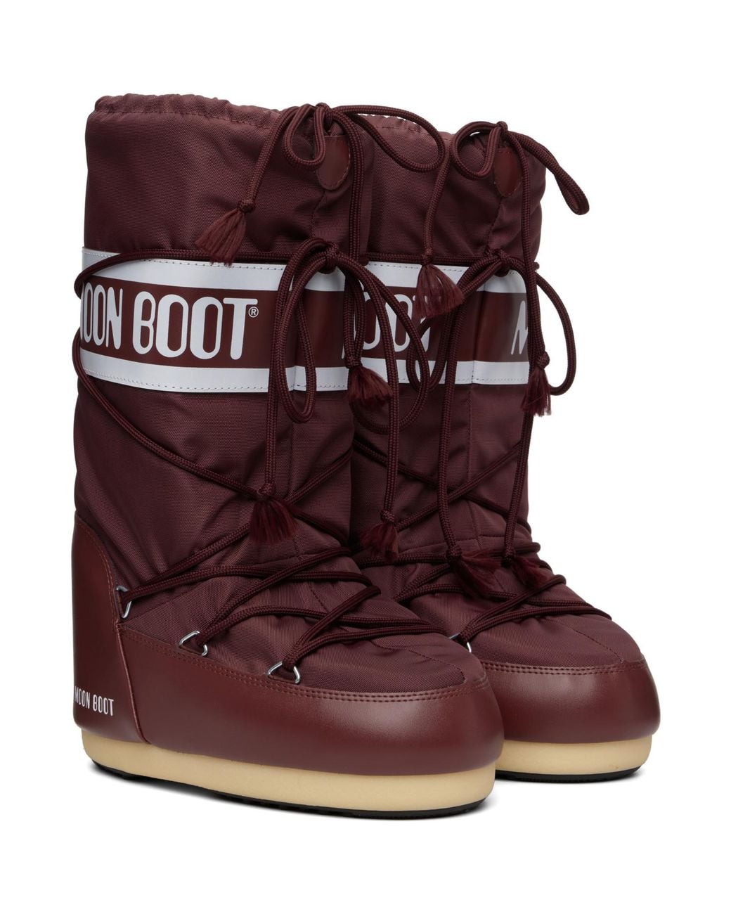 Moon Boot Red Icon Nylon Boots