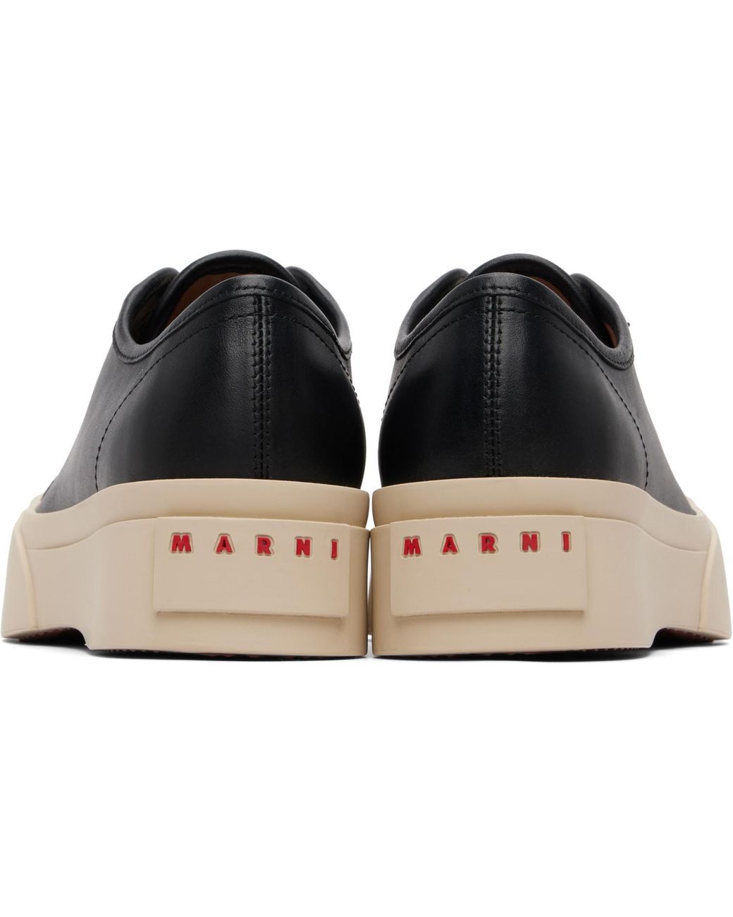 Marni Black Nappa Leather Pablo Sneakers for men
