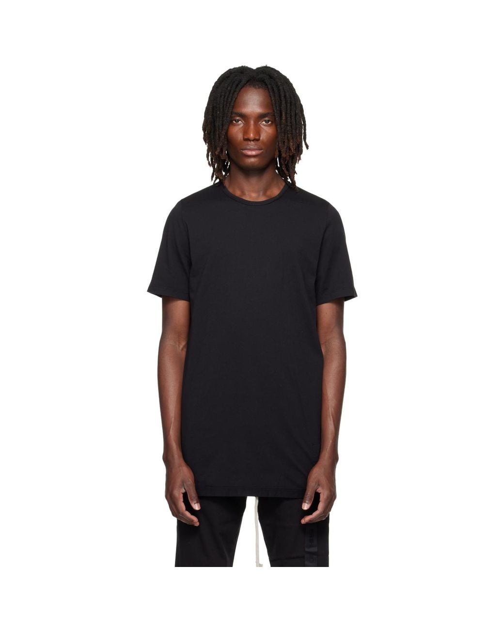 Rick Owens Black Tower Level T-Shirt for men