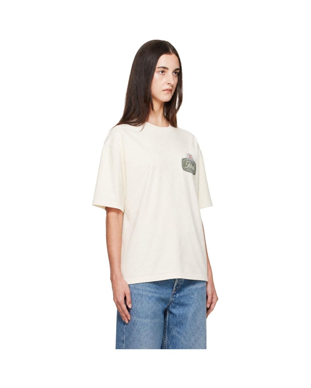 Rhude White Off- Desert Crest T-Shirt