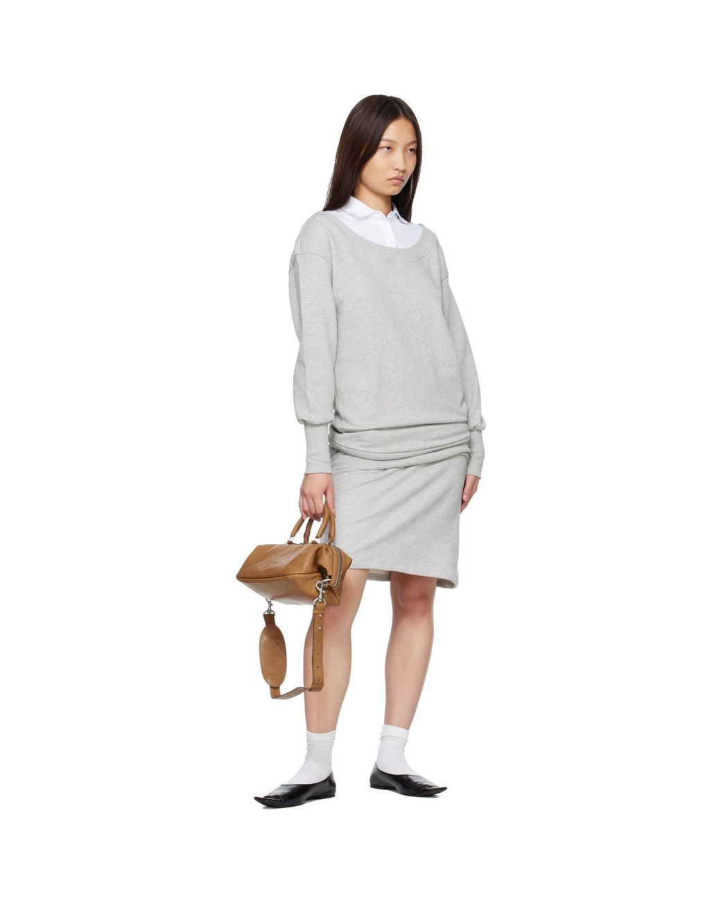 MARGE SHERWOOD Brown Dumpling Ew Bag