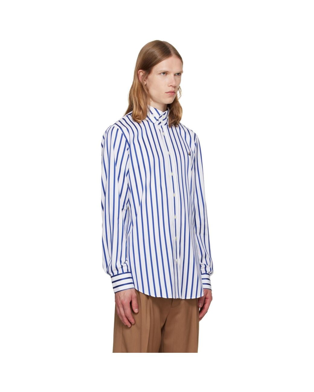 Vivienne Westwood Blue Two Button Krall Shirt for men