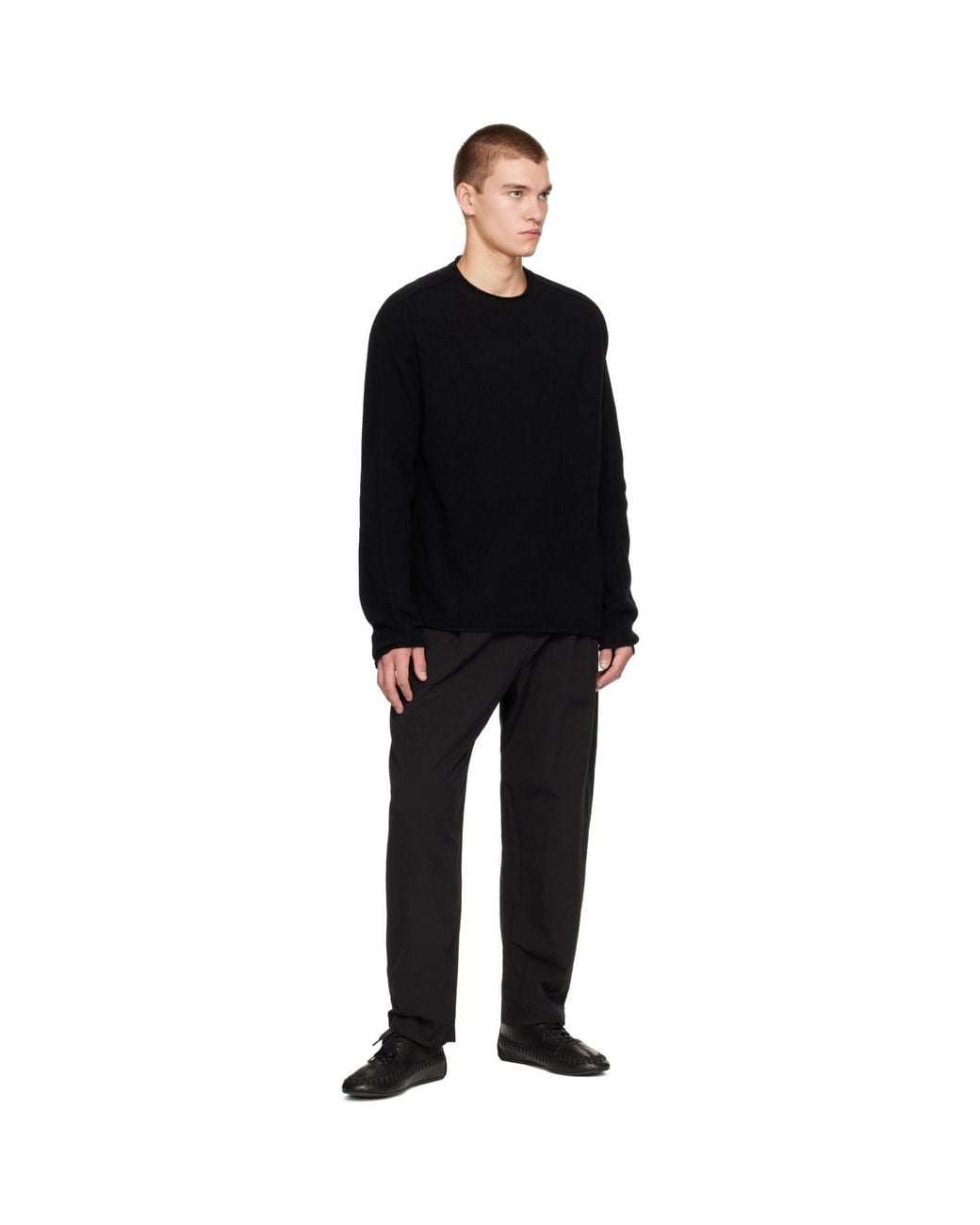 Casey Casey Black Basil Trousers for men