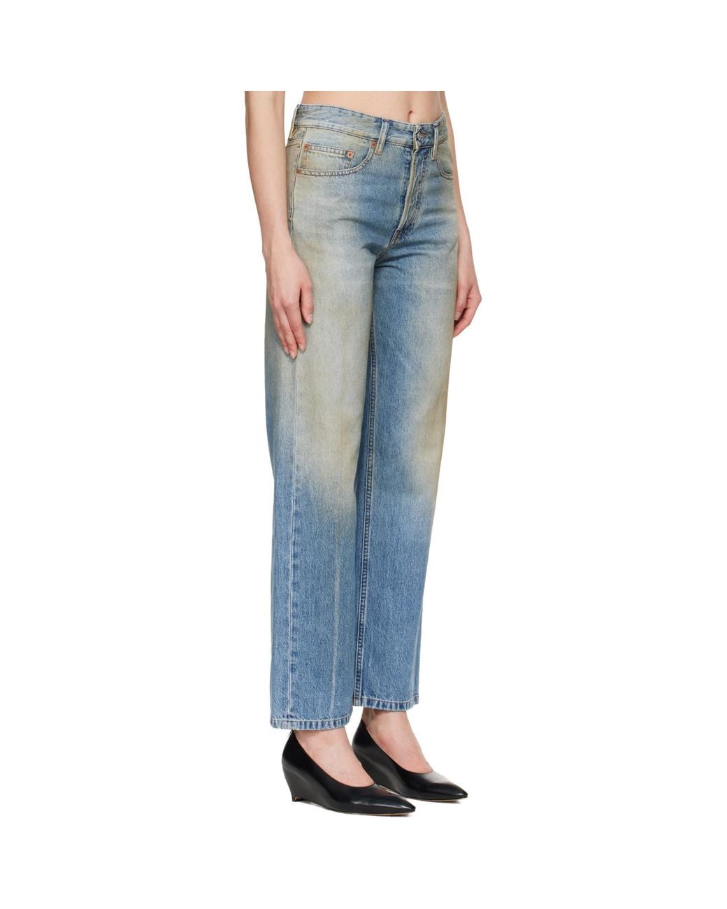 MM6 by Maison Margiela Blue Straight-leg Jeans