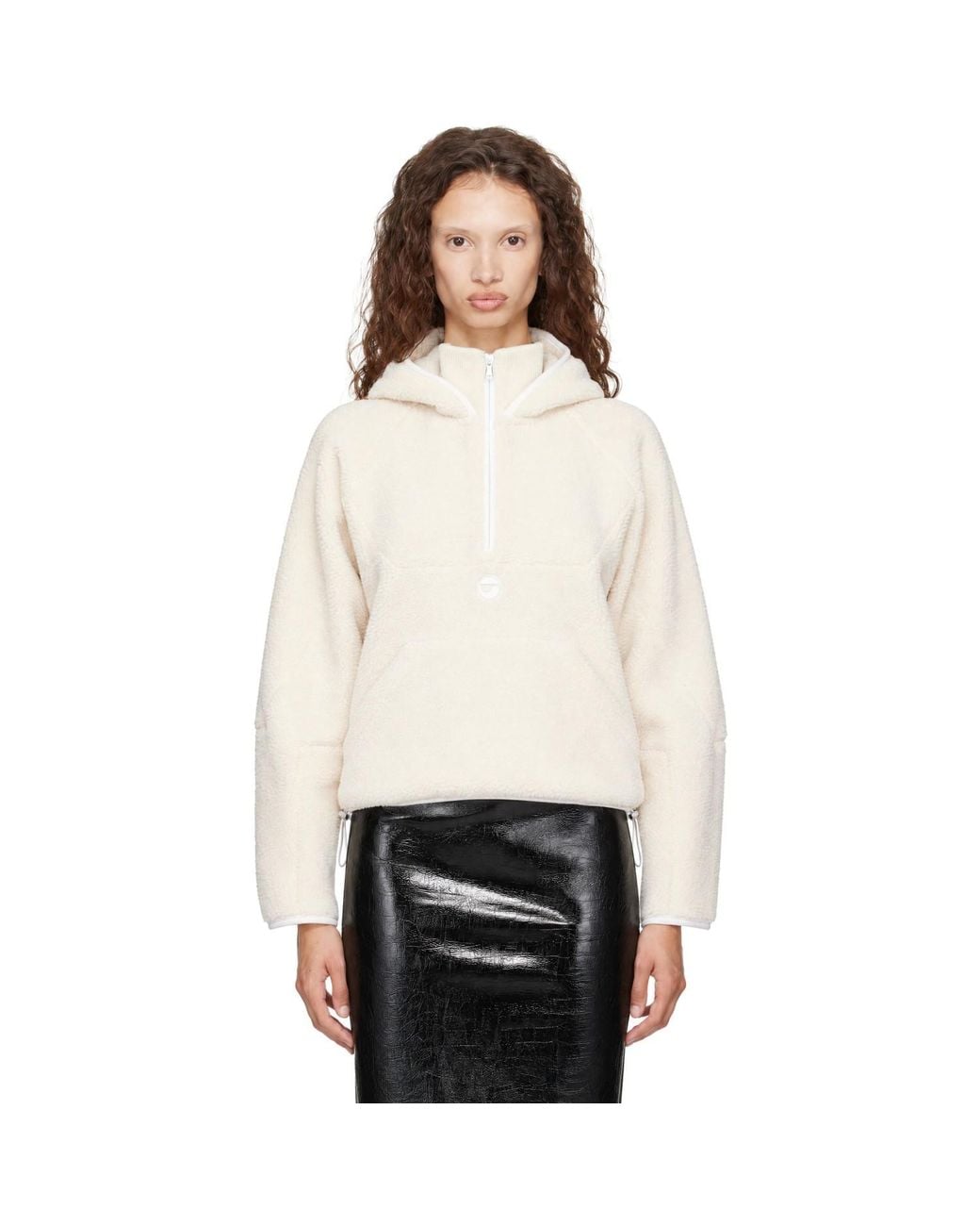 Coperni White Off- Sherpa Hoodie