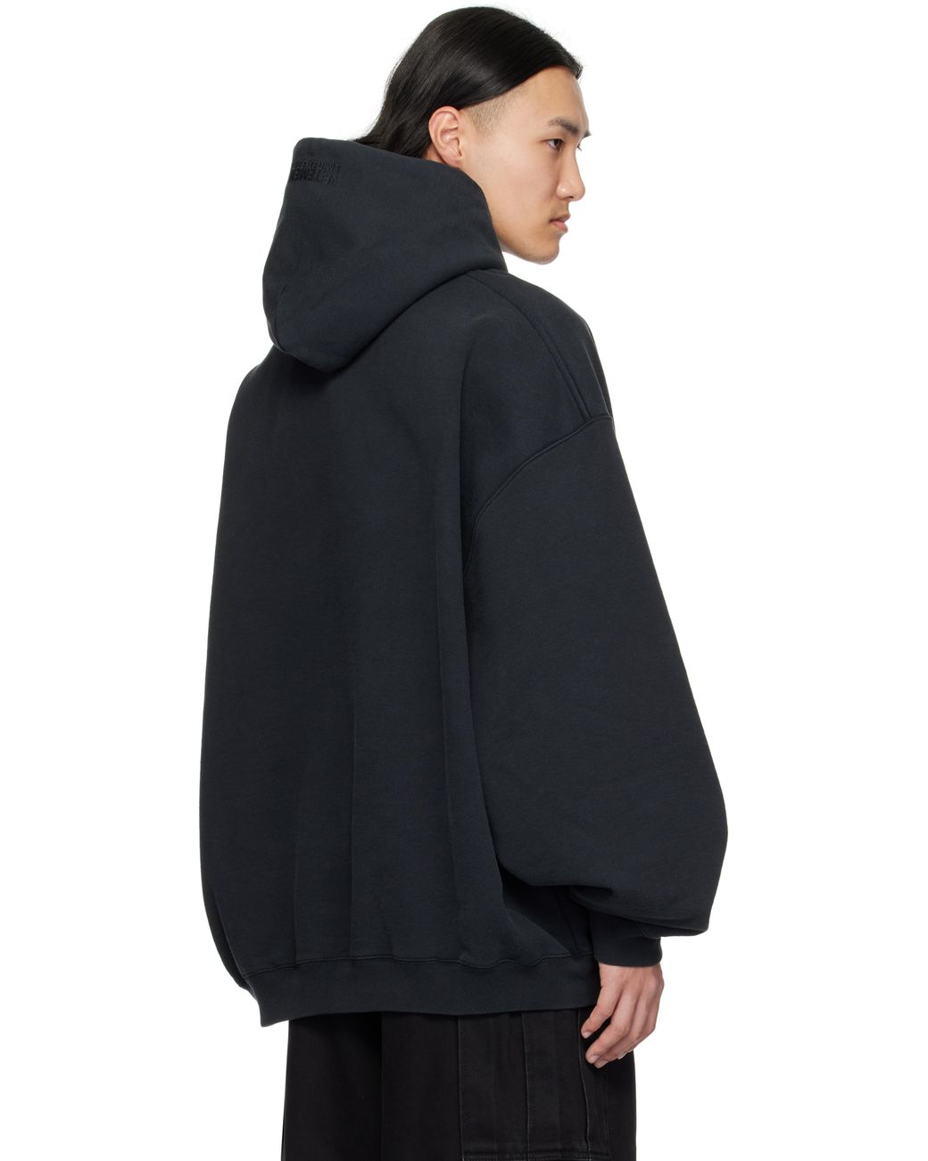 VETEMENTS☆Runway Backstreet Boys オーバーサイズ フーディ メンズ Vetements ブラック Runway Backstreet Boys オーバー