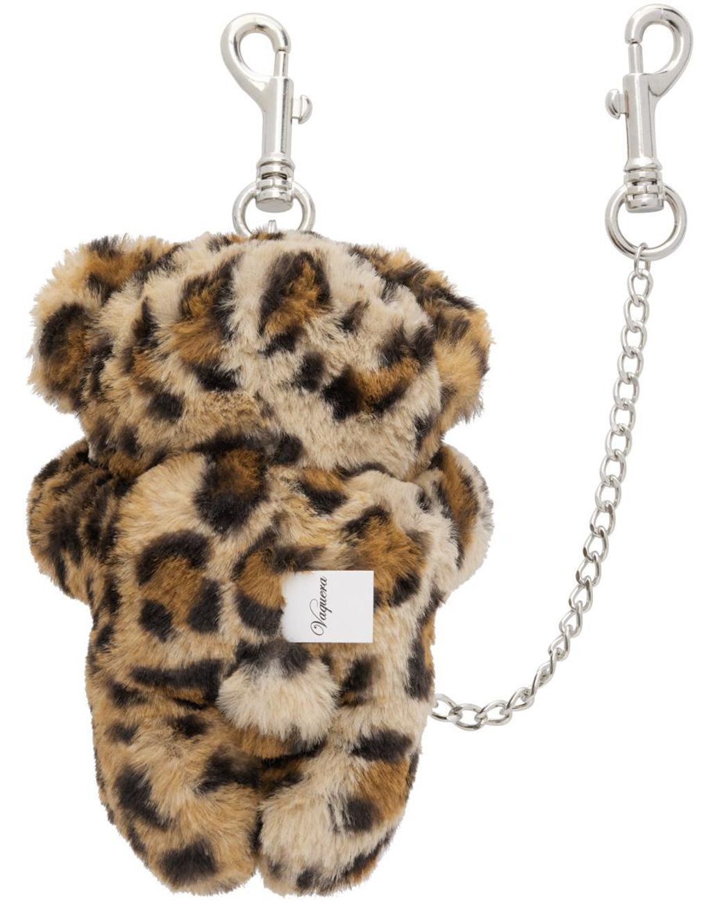 VAQUERA Tan Teddy Bear Keychain in Metallic | Lyst UK