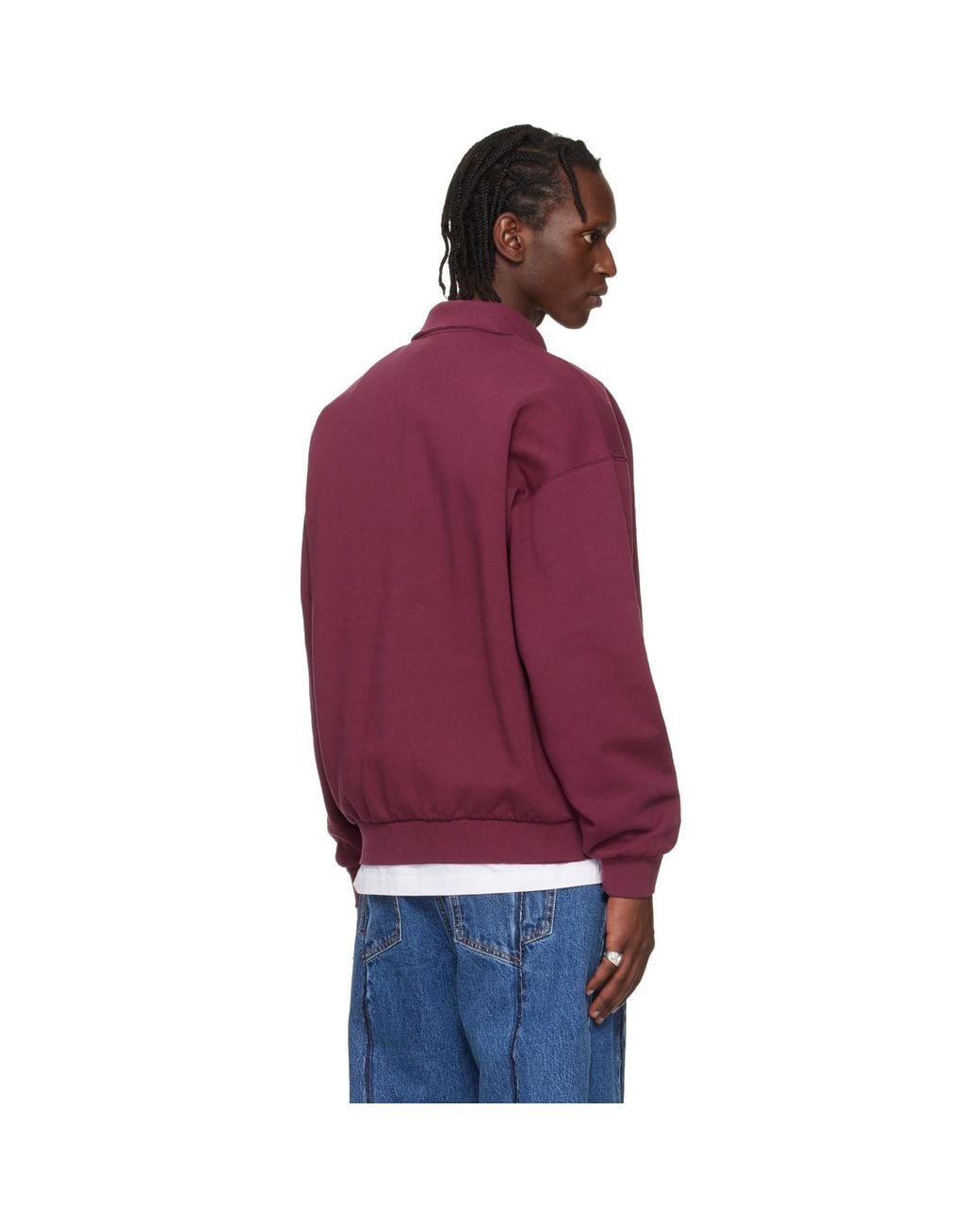 Vetements Red Distressed Logo Polo for men