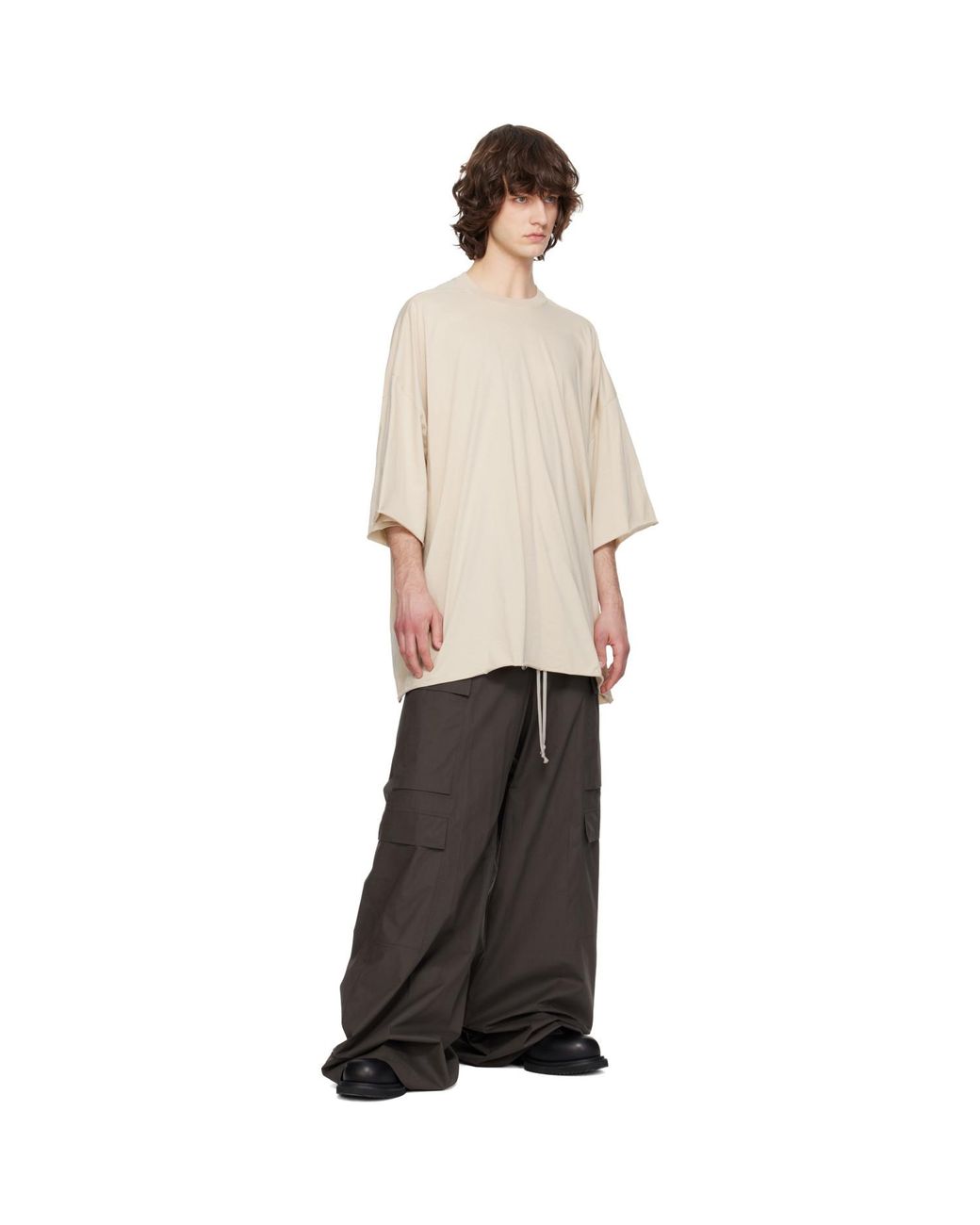 Rick Owens Natural Temple Tommy T-Shirt for men