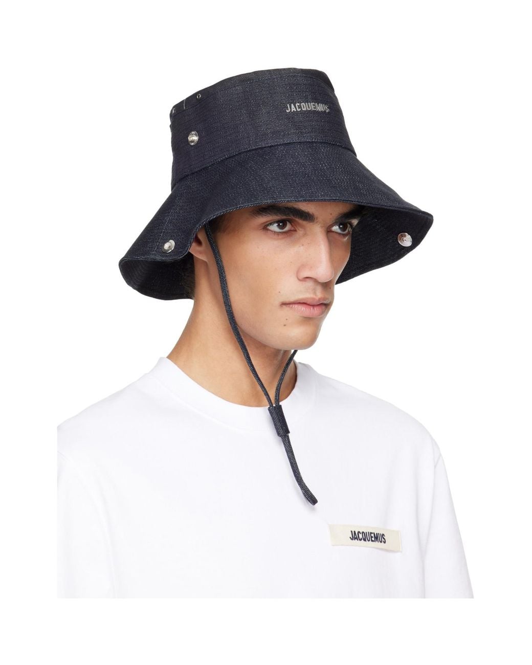 Jacquemus Blue La Croisière 'The De-Nîmes' Denim Bucket Hat for men