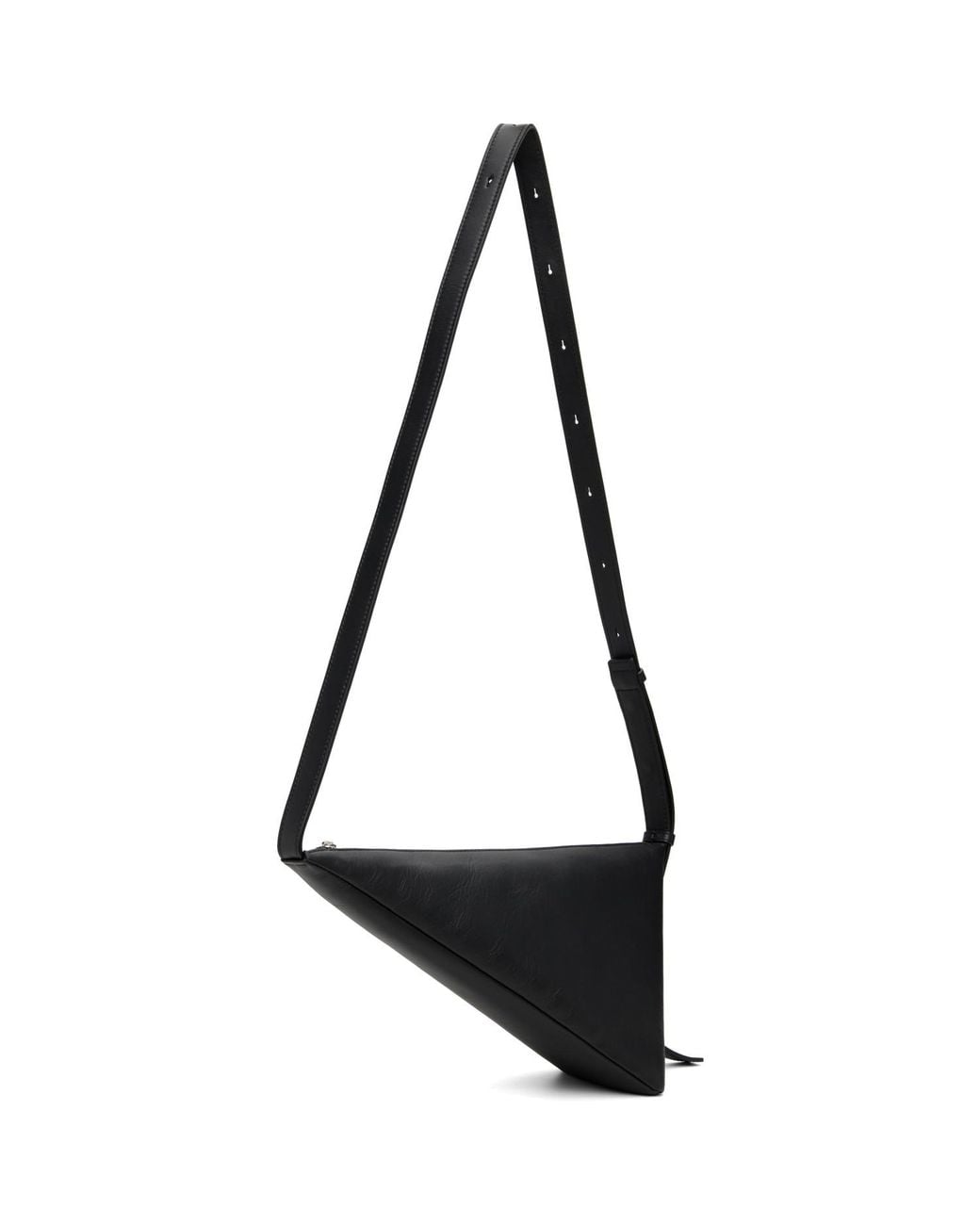 Jil Sander Black Triangle Crossbody Bag for men