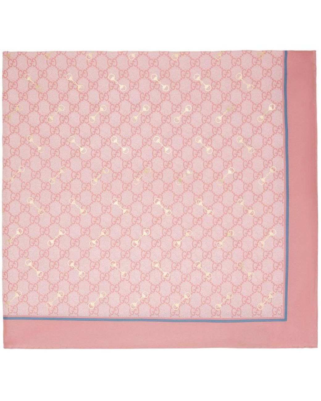 Gucci Pink Horsebit Scarf Lyst