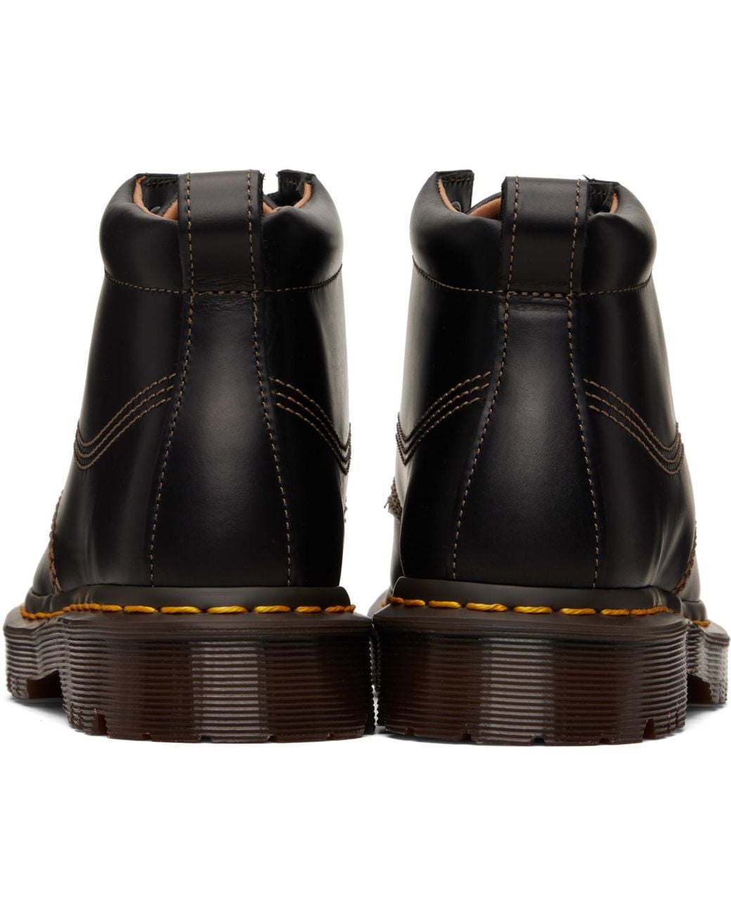 Dr. Martens Black Lowell Chukka Moc Toe Leather Ankle Boots