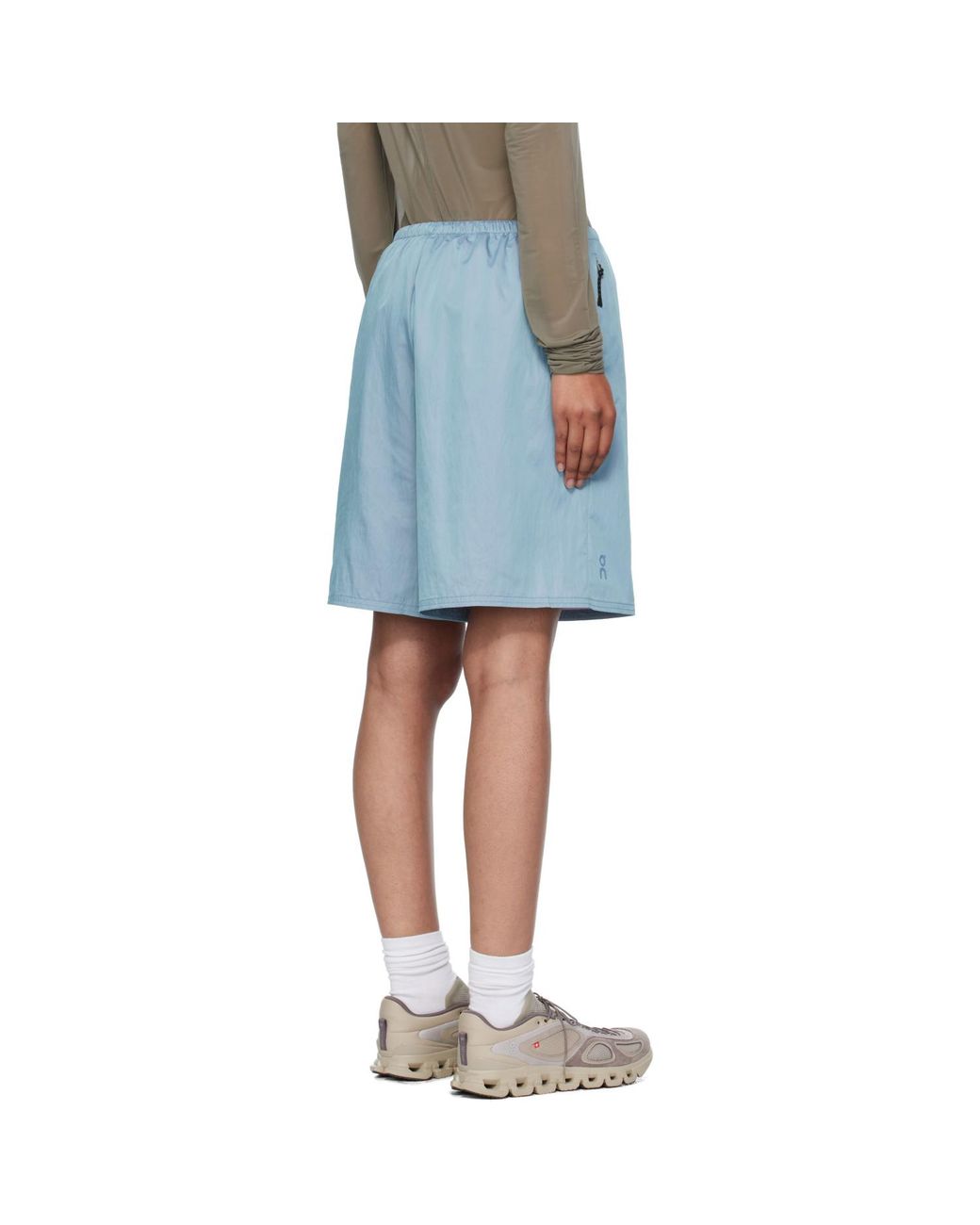 On Shoes Blue Track Shorts