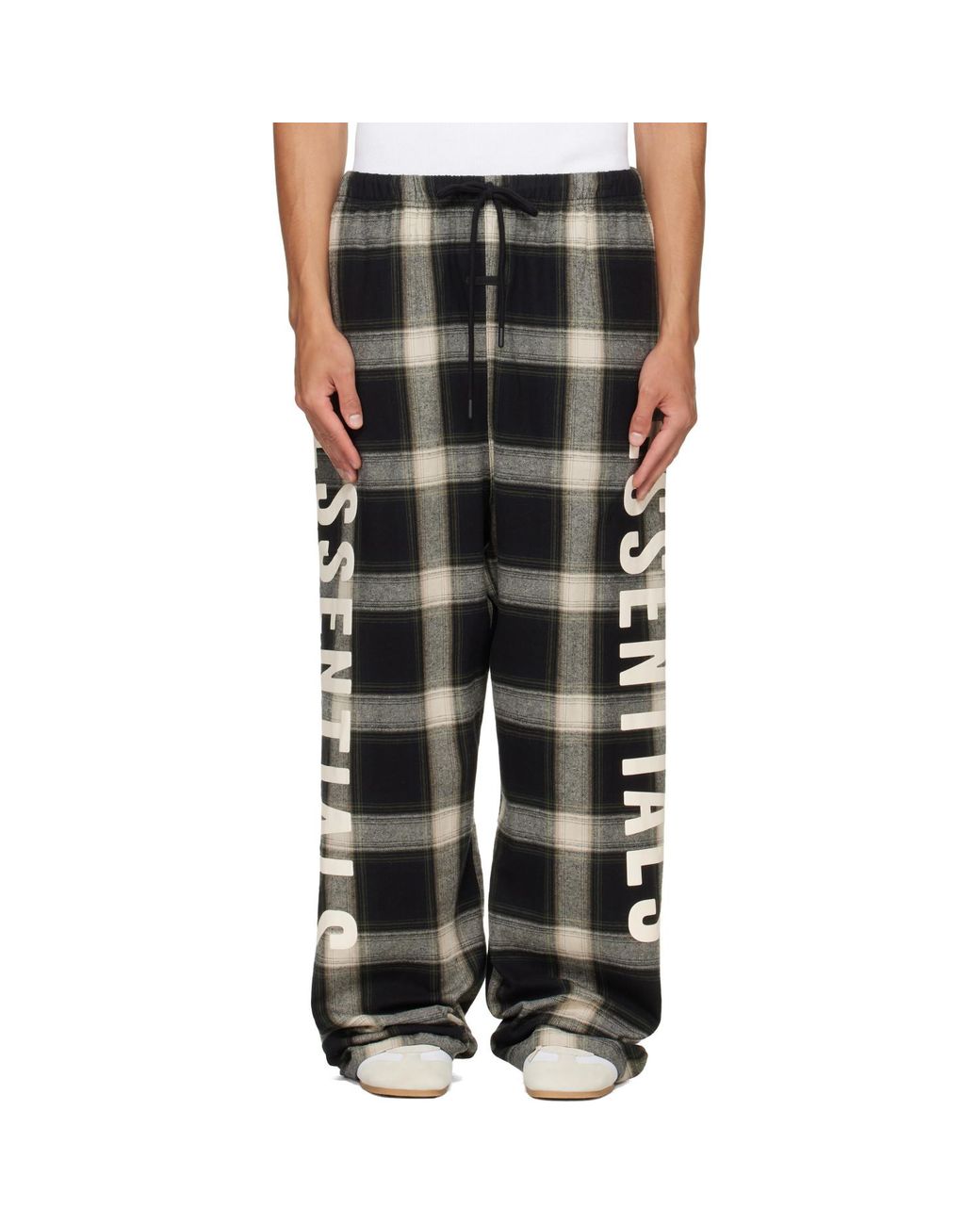 Fear Of God Black Flannel Lounge Pants for men