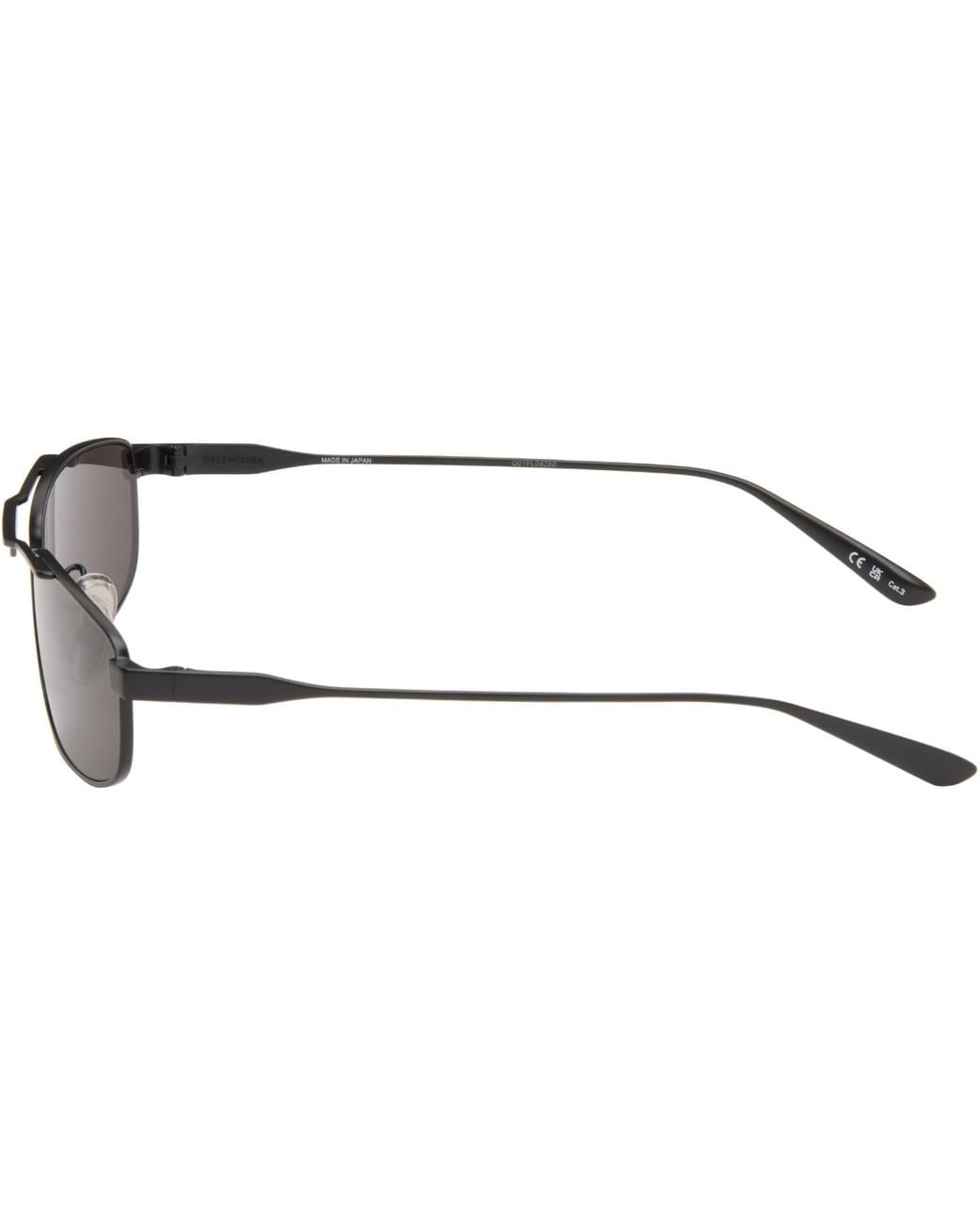 Balenciaga Black Everyday Tag 3.0 Sunglasses for men