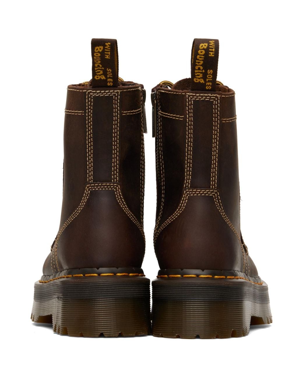 Dr. Martens Brown Jadon Arc Platform Boots