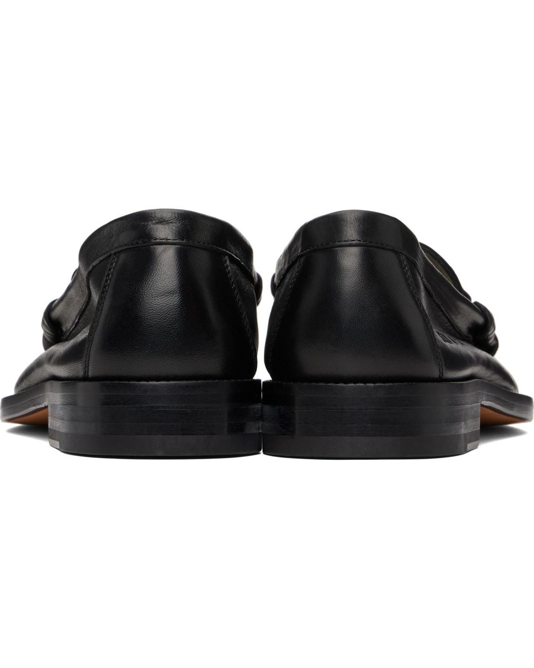 Common Projects Black Leather Loafers for men