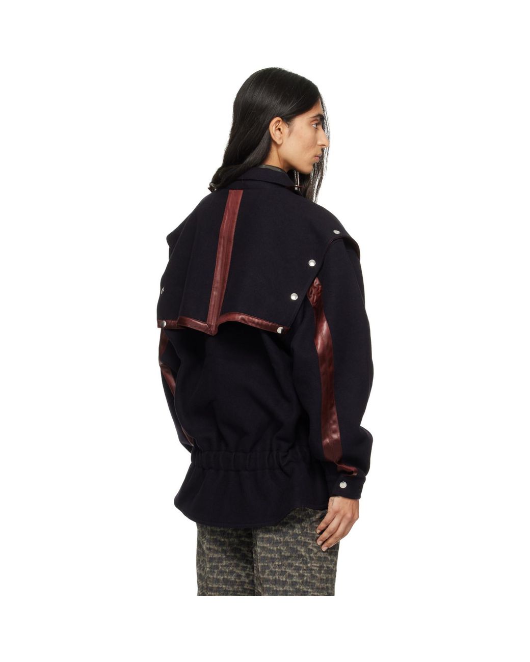 Kiko Kostadinov Black Heron Belted Jacket