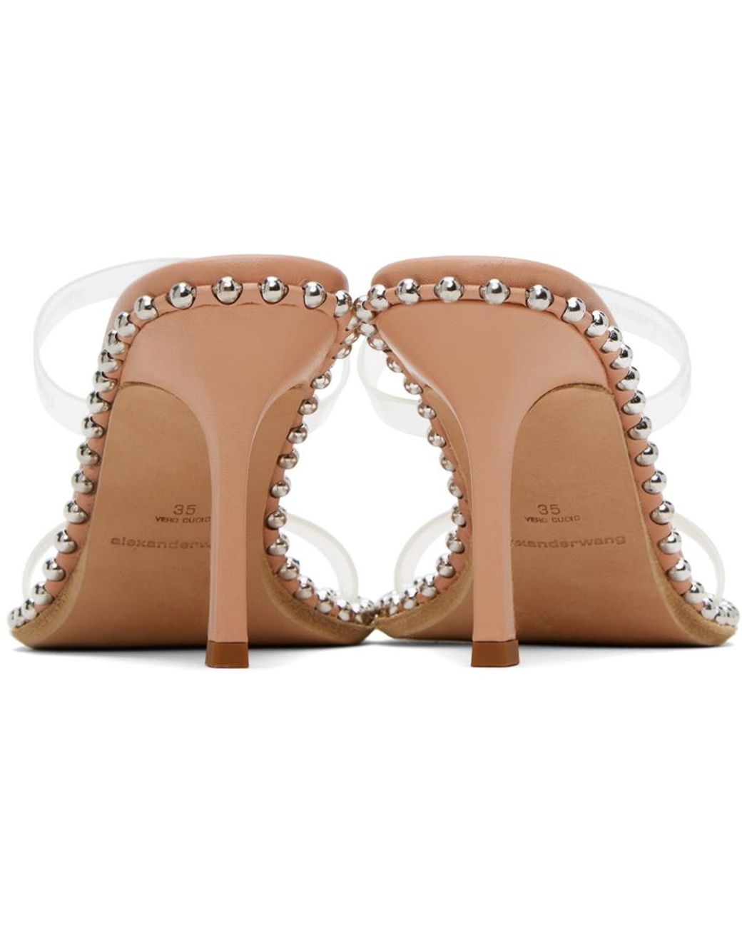 Alexander Wang Pink Nova 85 Heeled Sandals in Black | Lyst