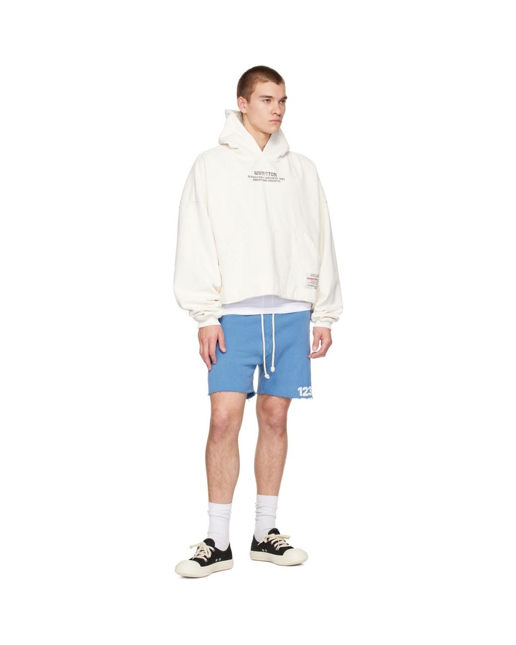 RIVINGTON roi Rebis Blue Uso '123' Gymbag Shorts for men