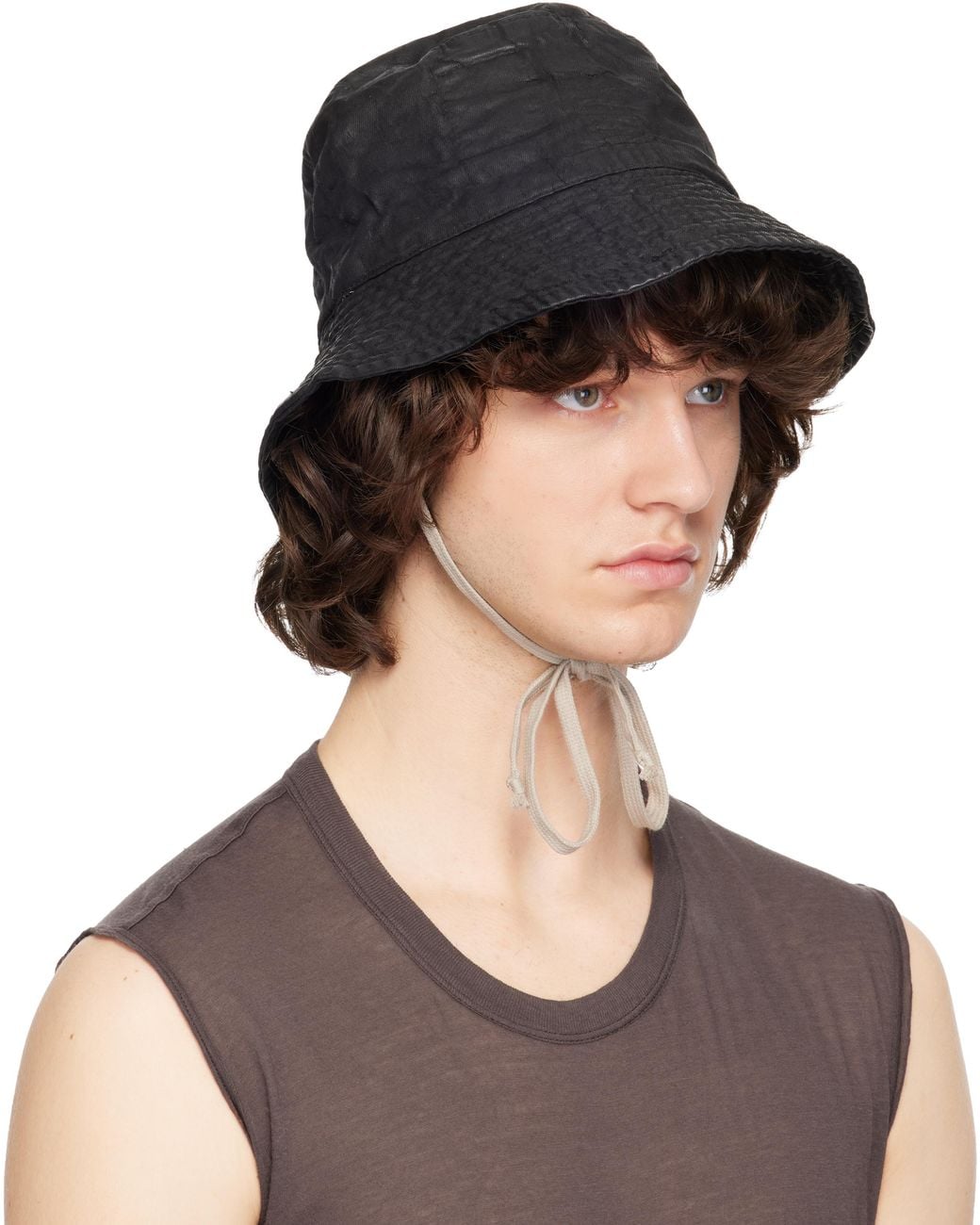 メンズ Rick Owens ブラック Temple Gilligan バケットハット Multicolor