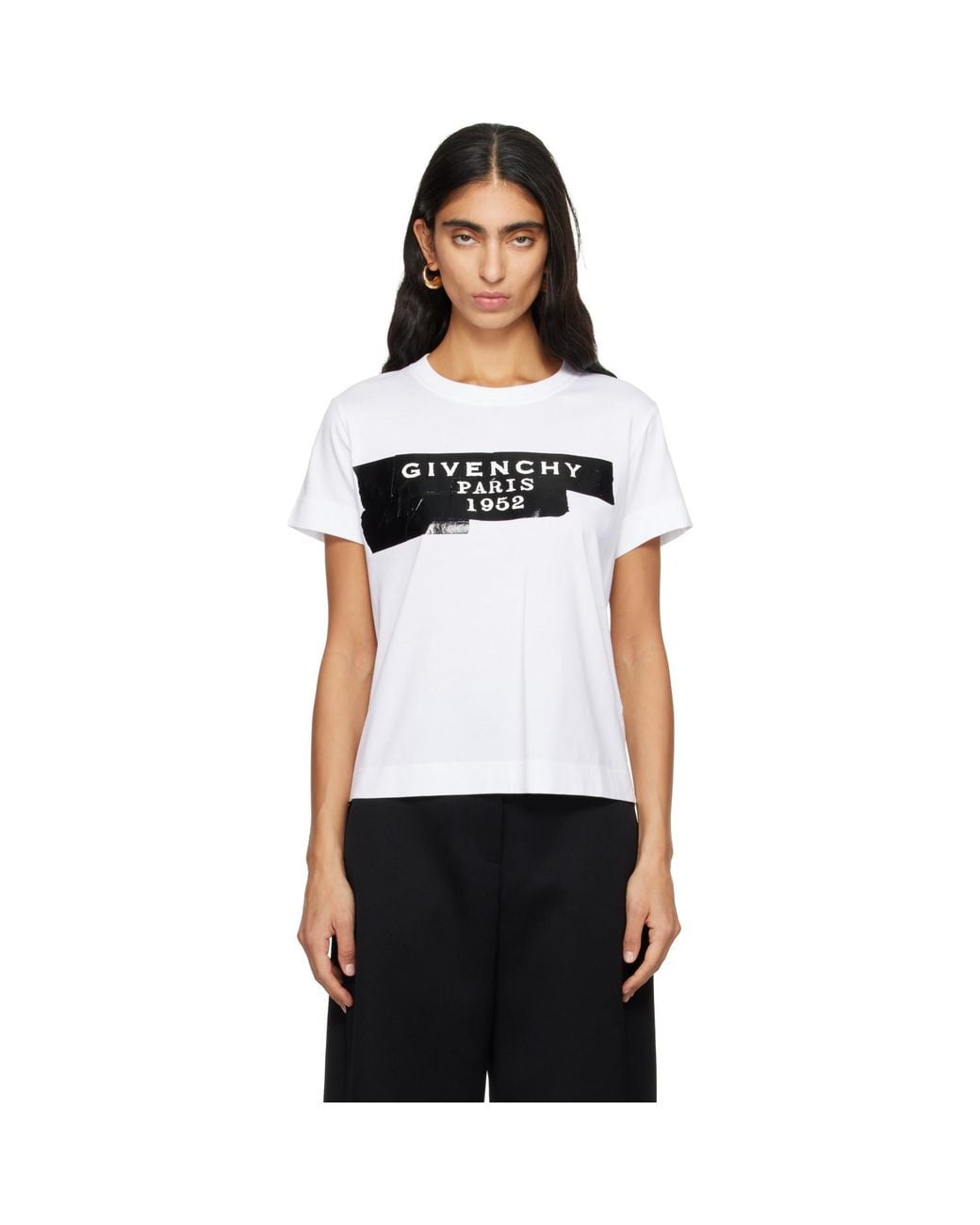 Givenchy Black Tape Print T-Shirt