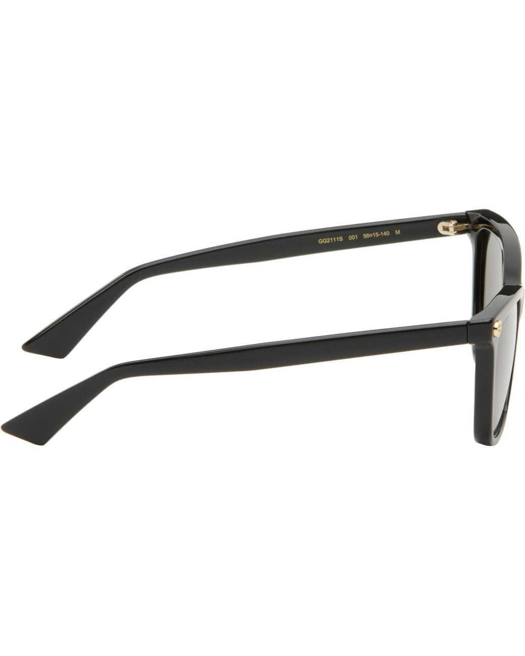 Gucci Black Light Acetate Sunglasses