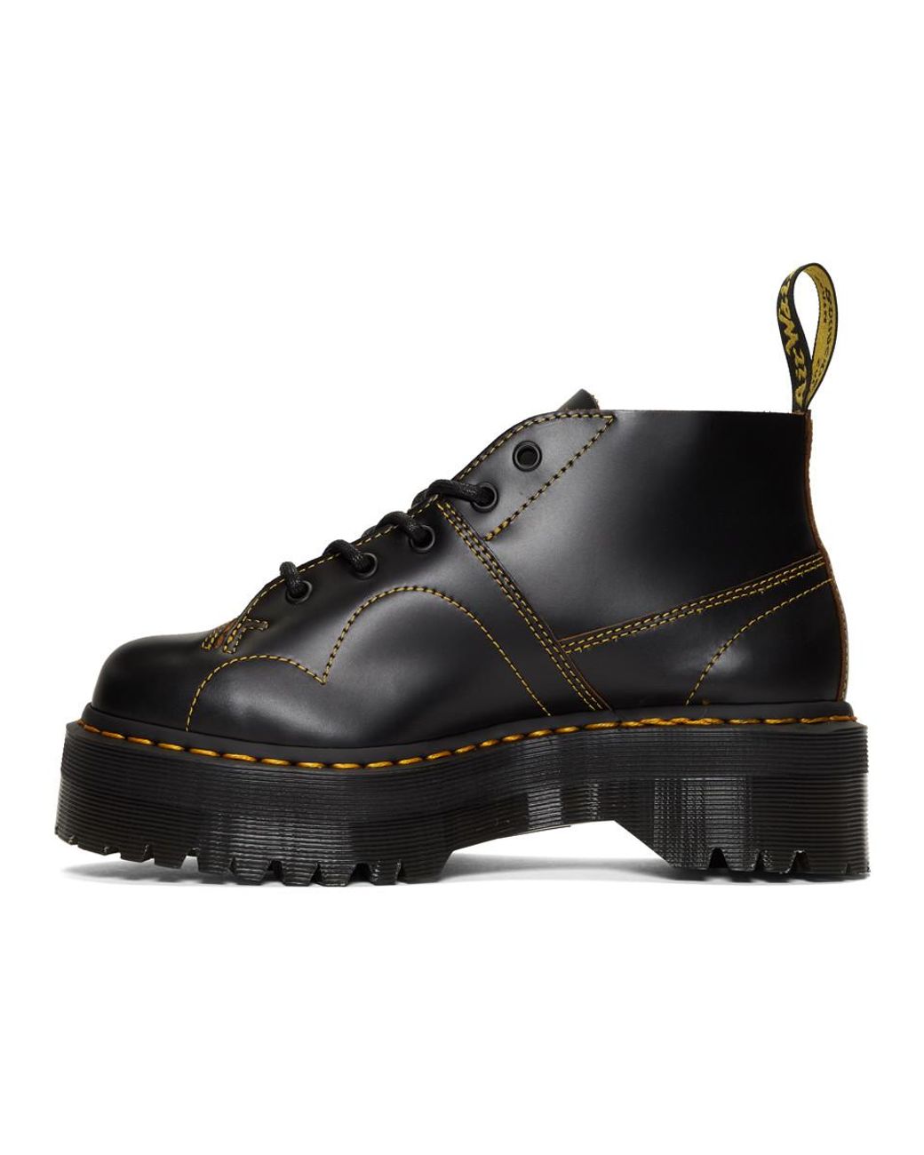 Dr. Martens Black Church Quad Boots for Men | Lyst