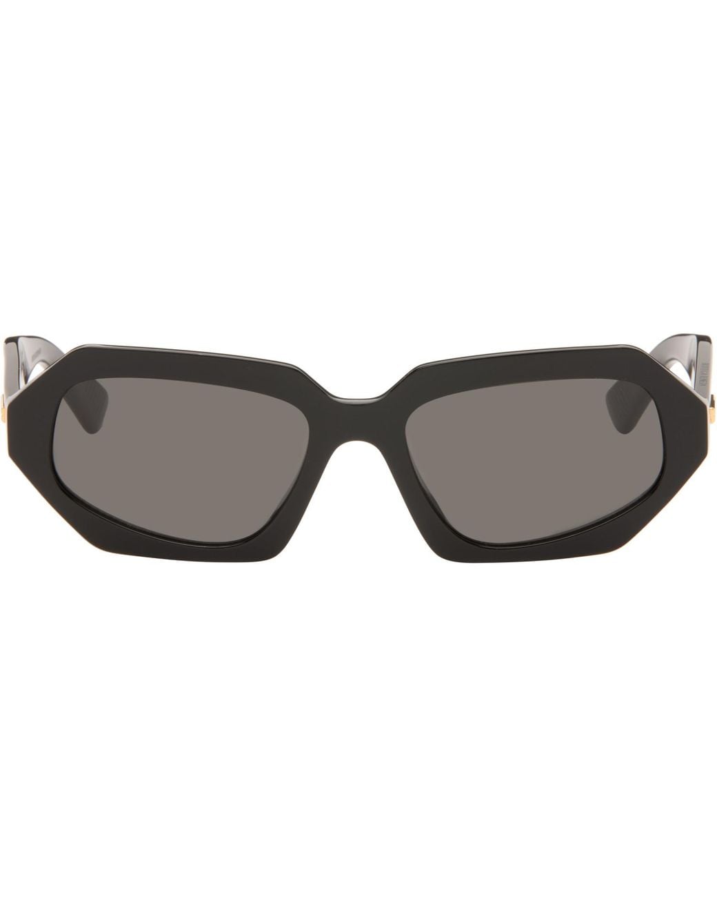 Bottega Veneta Gray Classic Oval Sunglasses