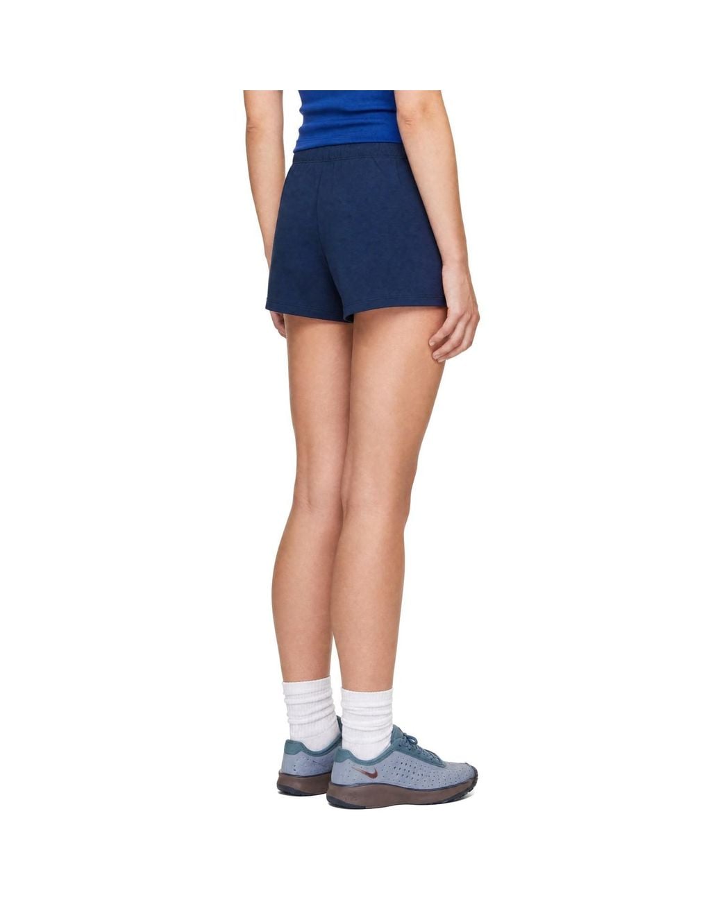 Sporty & Rich Blue Ny Crest Lounge Shorts