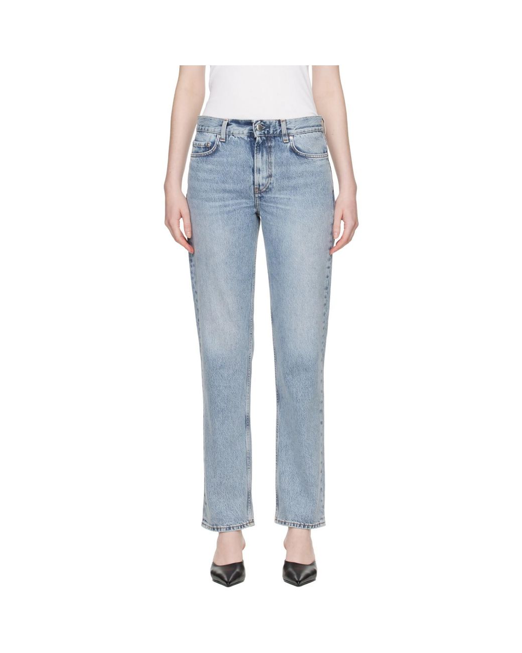 Totême Blue Low Straight Jeans