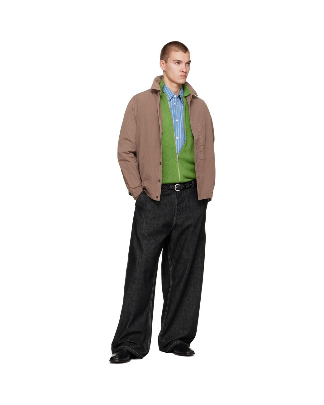 Casey Casey Green Paper Cot New Fabu Shirt for men