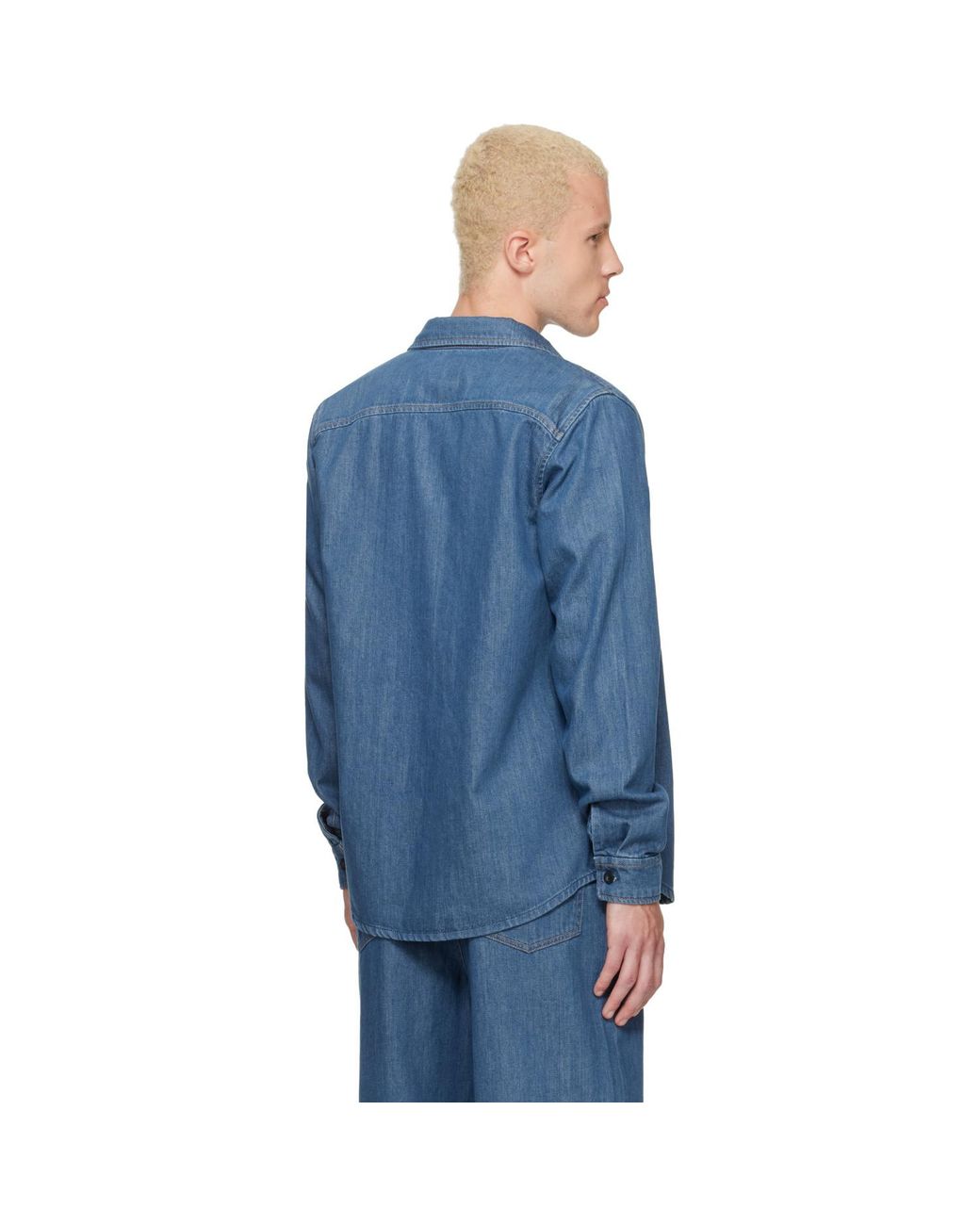 A.P.C. Blue 'Surchemise' Denim Shirt for men