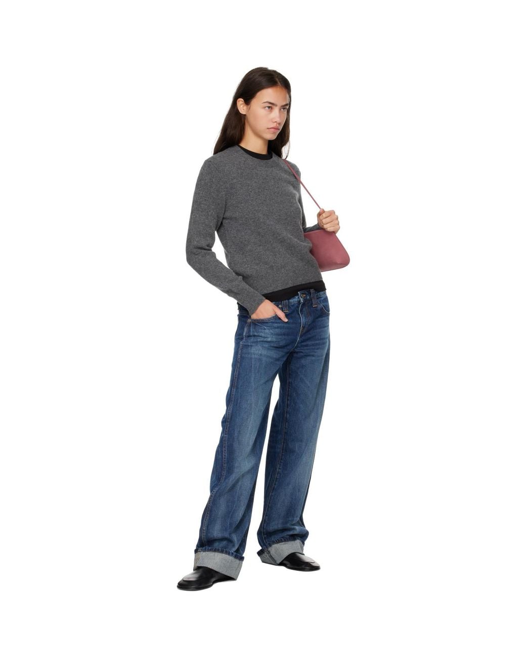 &Daughter Gray Sligo Crewneck Sweater