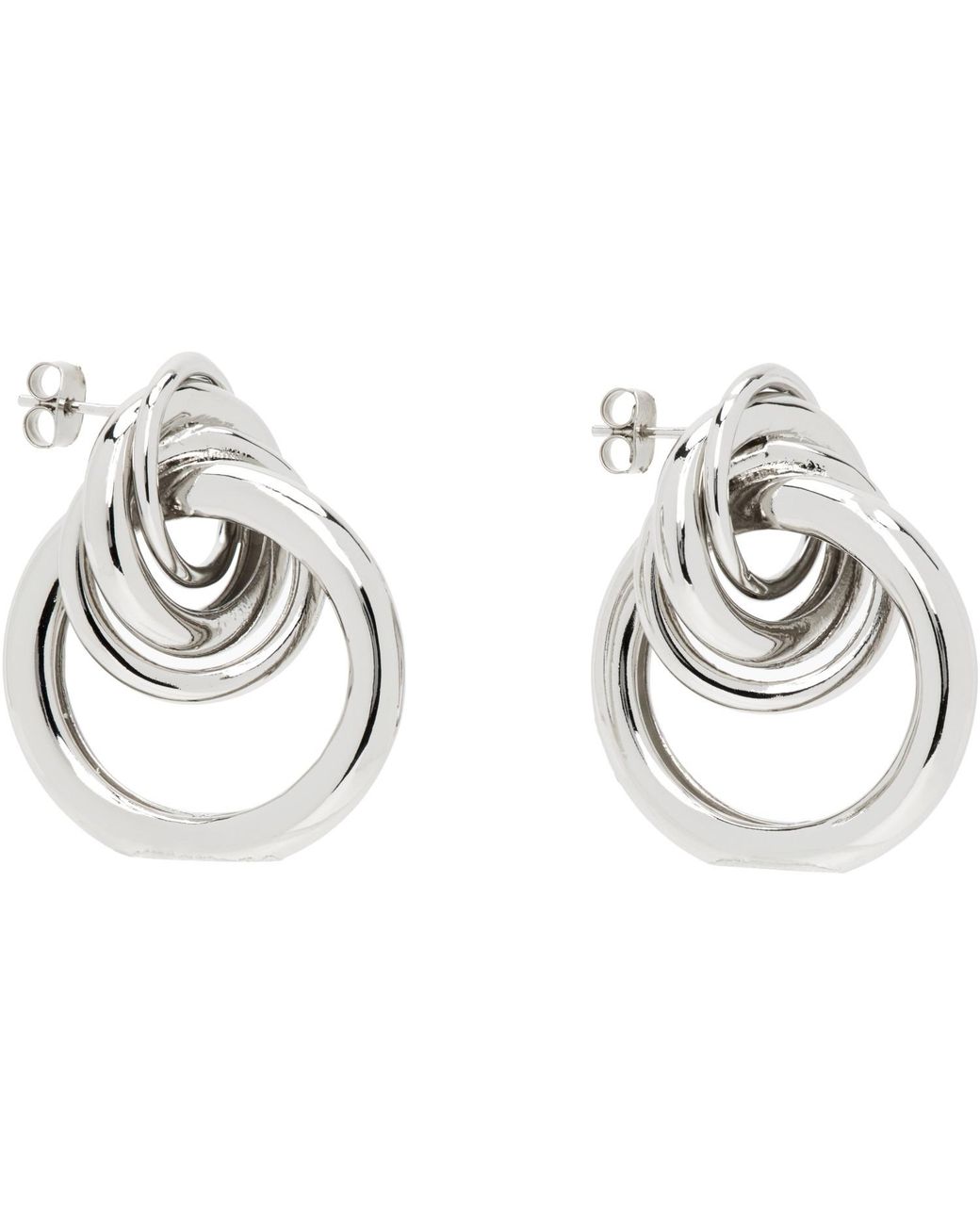 Justine Clenquet Metallic Cara Xl Earrings