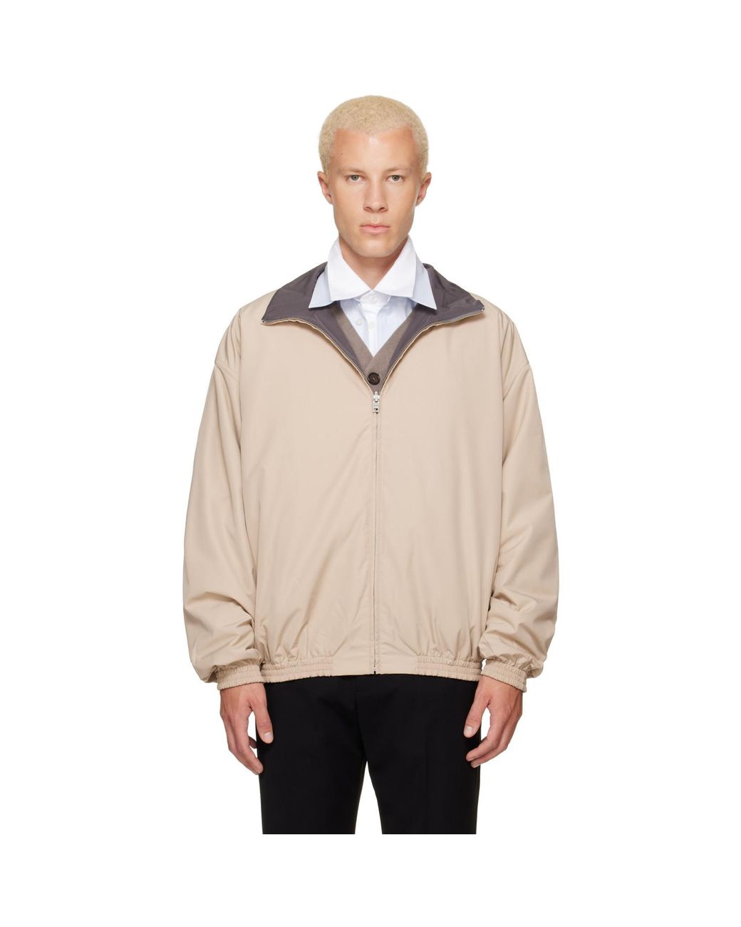 Acne Natural Reversible Logo Jacket for men