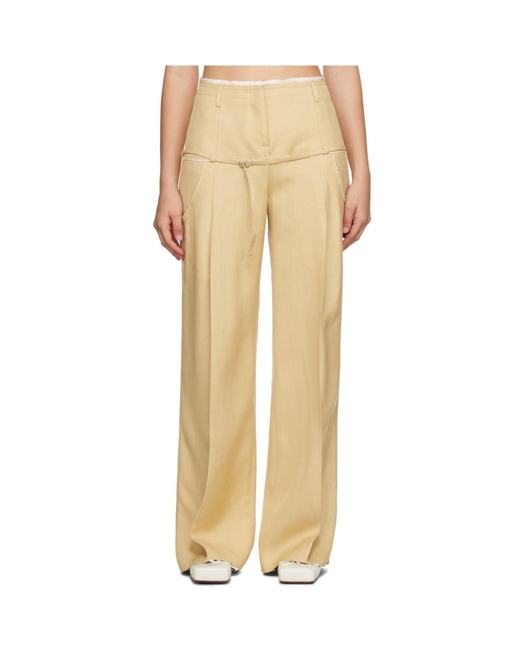 Jacquemus Natural Trousers