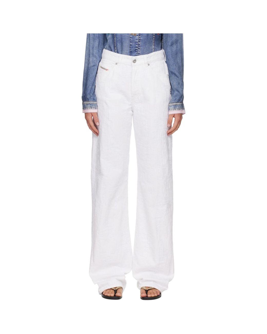DIESEL Blue Regular High Waist 1971 D-Sent Jeans