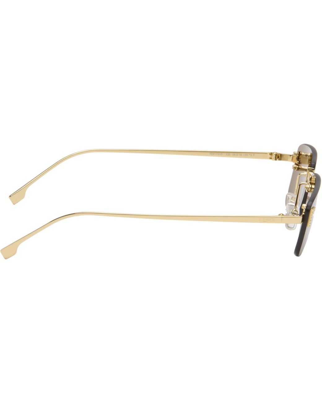 Fendi Brown First' Crystal Sunglasses for men