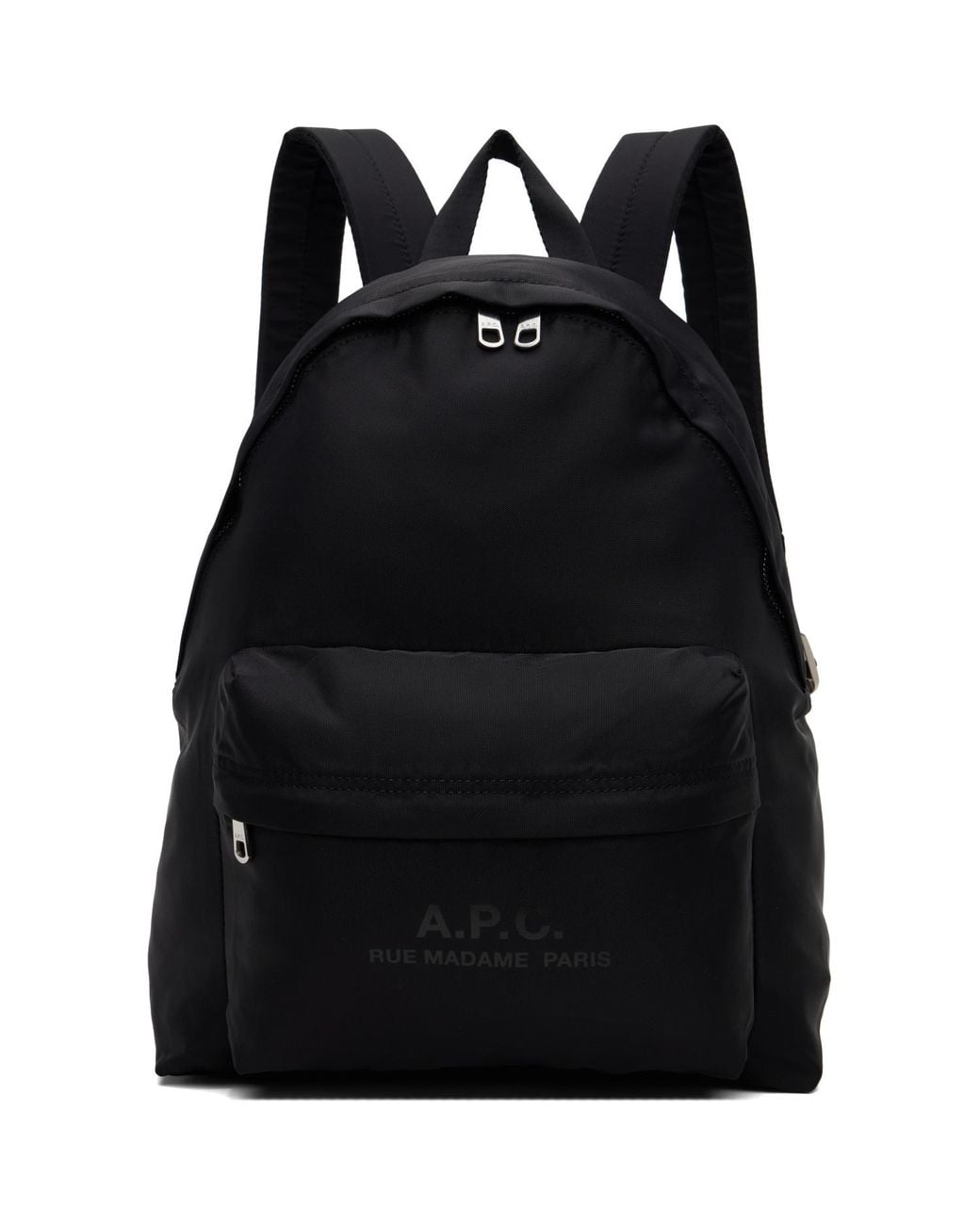 A.P.C. Black Backstage Small Backpack for men