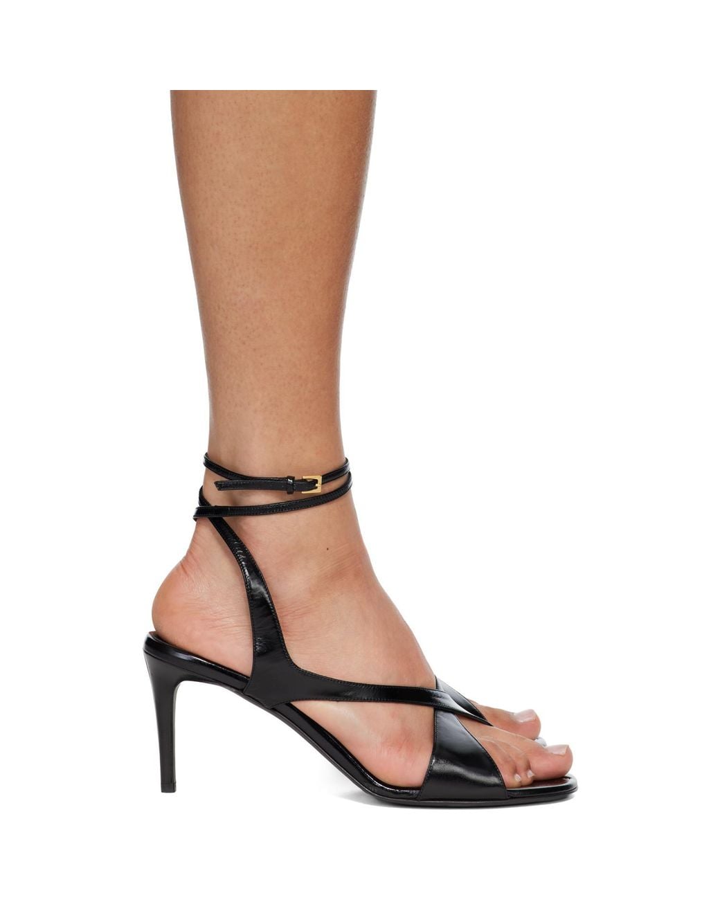 Khaite Brown Liria Ankle Strap Heeled Sandals