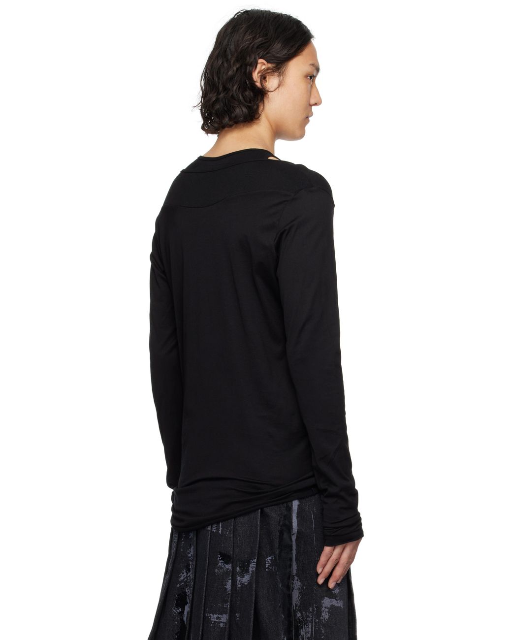 【関税込み】JULIUS ブラック Layered LS Tシャツ メンズ Julius ブラック Layered Ls Tシャツ ブラック | Lyst