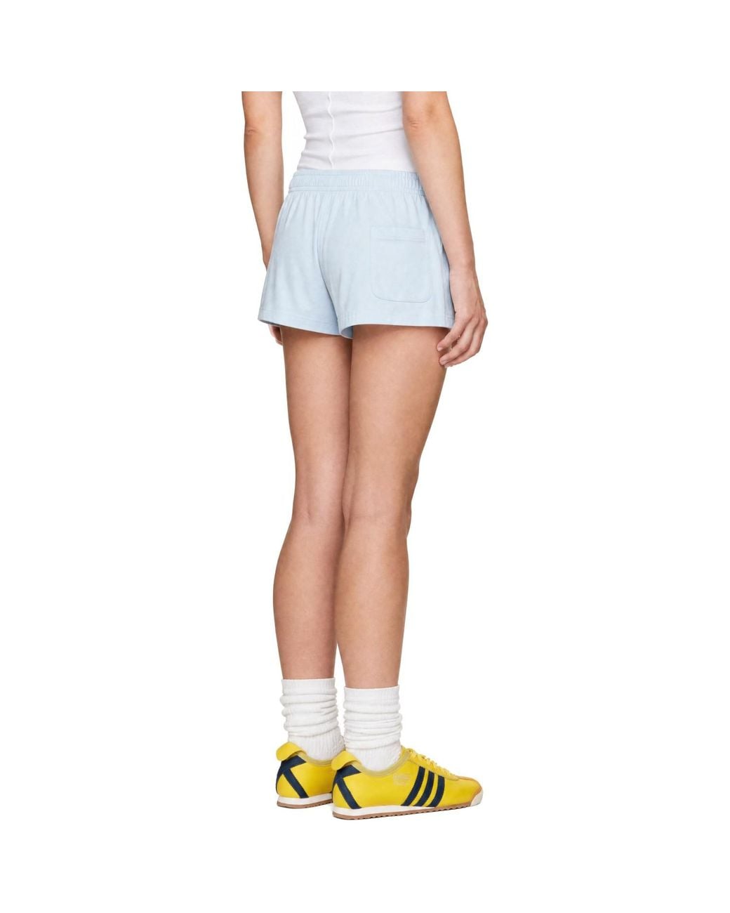 Sporty & Rich Blue International Disco Shorts